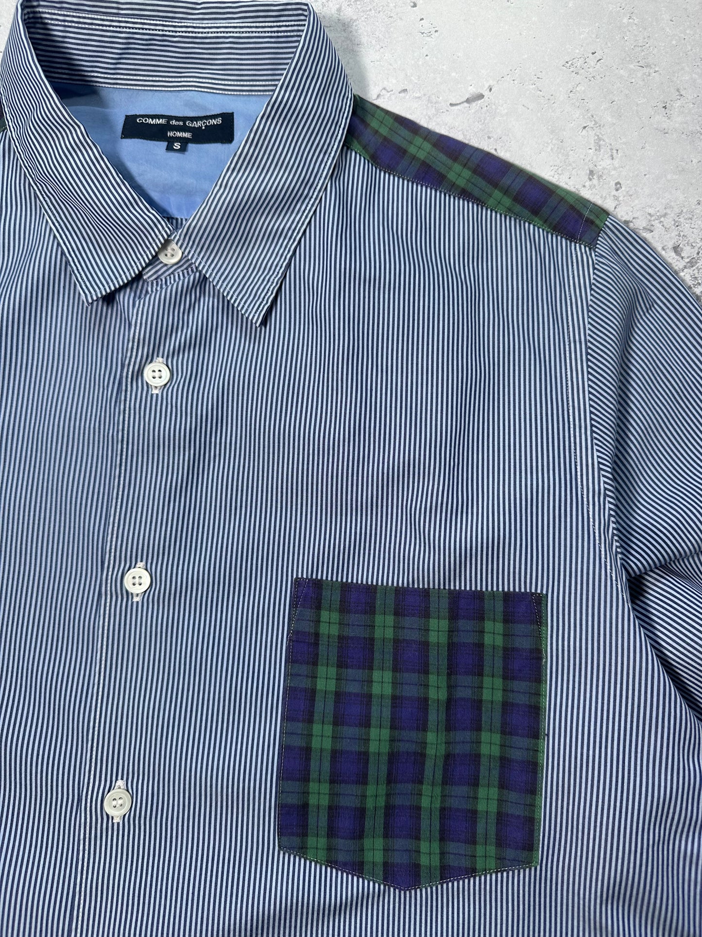 Comme des Garçons Homme AD2008 Plaid Button Up Longsleeve Shirt (M)