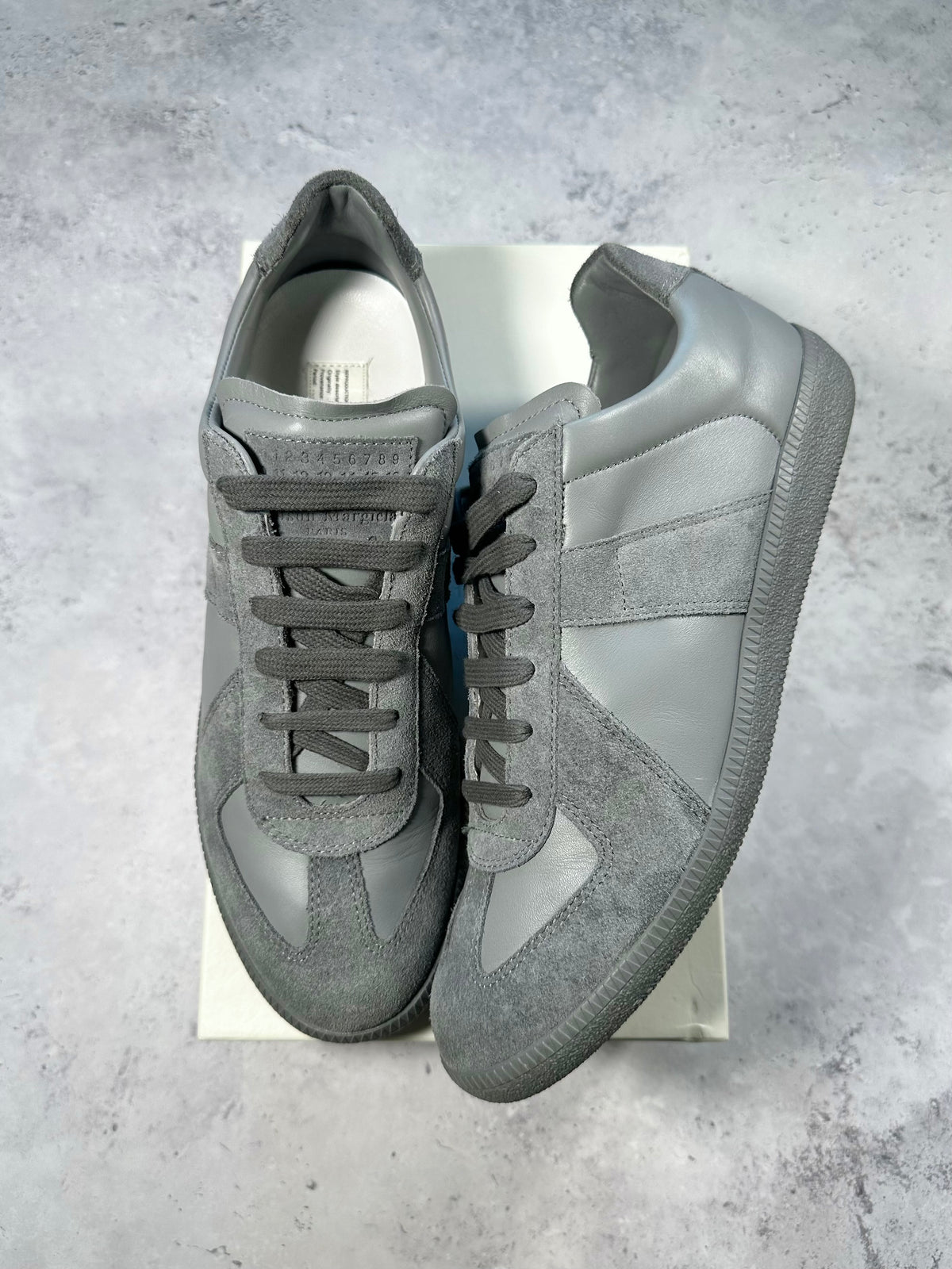 Maison Margiela 2018 GAT Low Sneakers in Cloud Grey (EU45 / UK11 / US12)