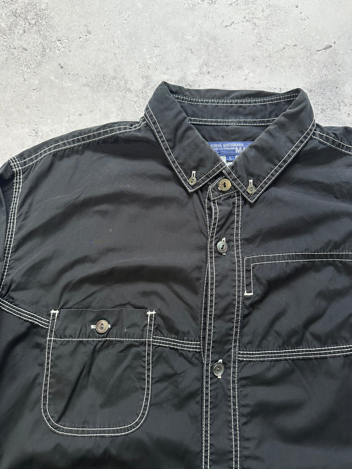 Junya Watanabe MAN Comme des Garçons AD2019 Contrast Stitch Longsleeve Shirt (L)