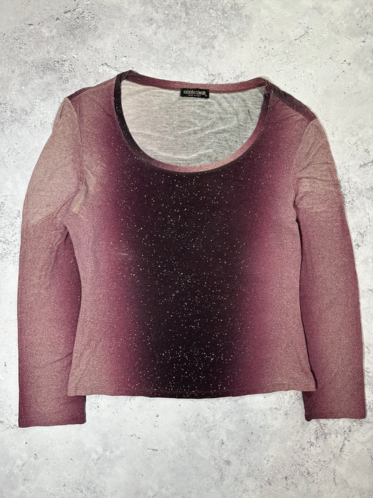 Roberto Cavalli Early 2000s Gradient Longsleeve Tshirt (S)