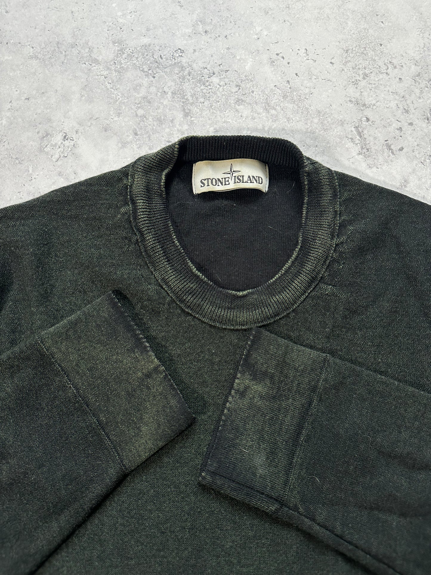 Stone Island Forest Green Dye Treatment Sweatshirt (L)