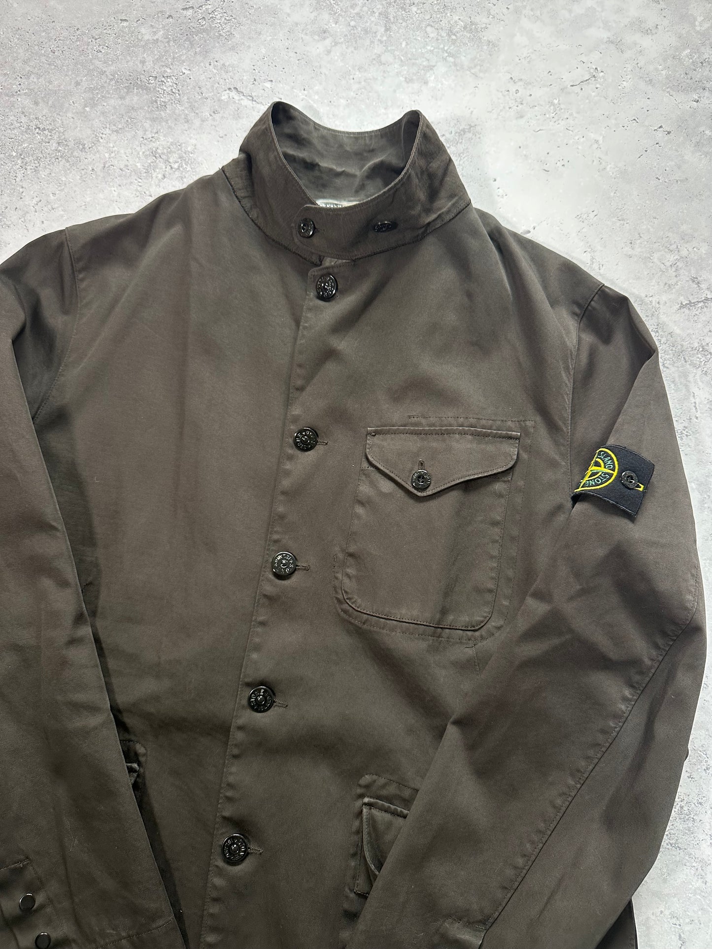Stone Island SS2006 Resined Cotton Chore Jacket by Paul Harvey (XL)