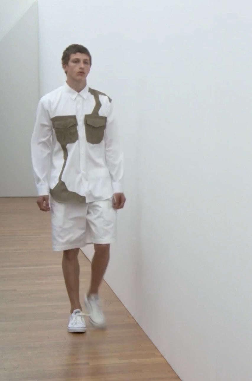 *Runway* Comme des Garçons Shirt SS2017 Double Pocket Longsleeve Shirt (fits S-M)