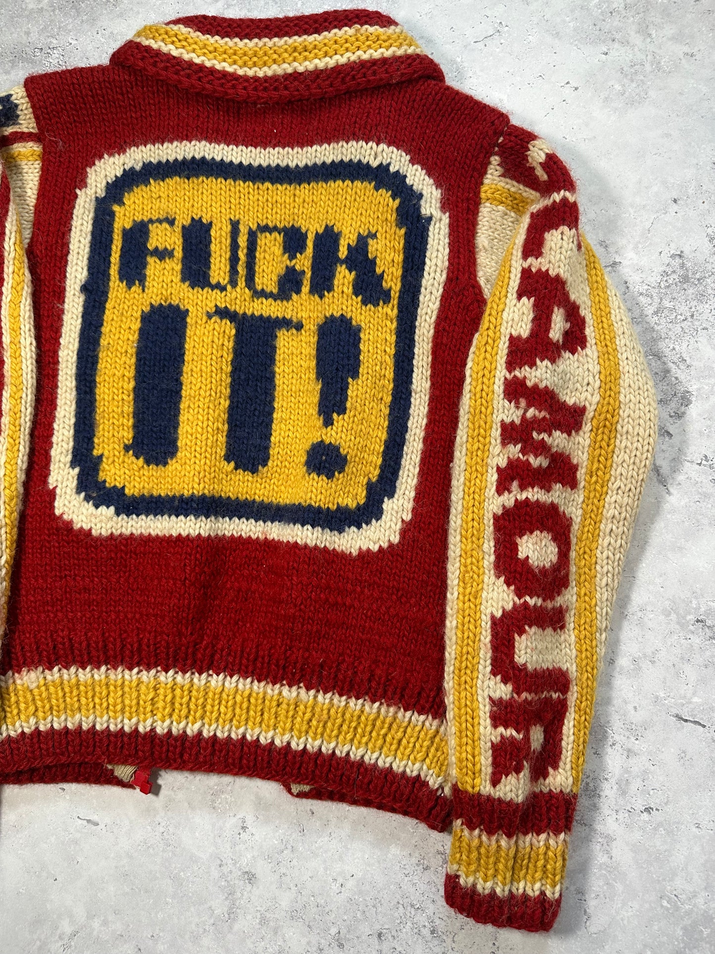 Hysteric Glamour 1990s Heavyweight Varsity Knit Zip Cardigan
