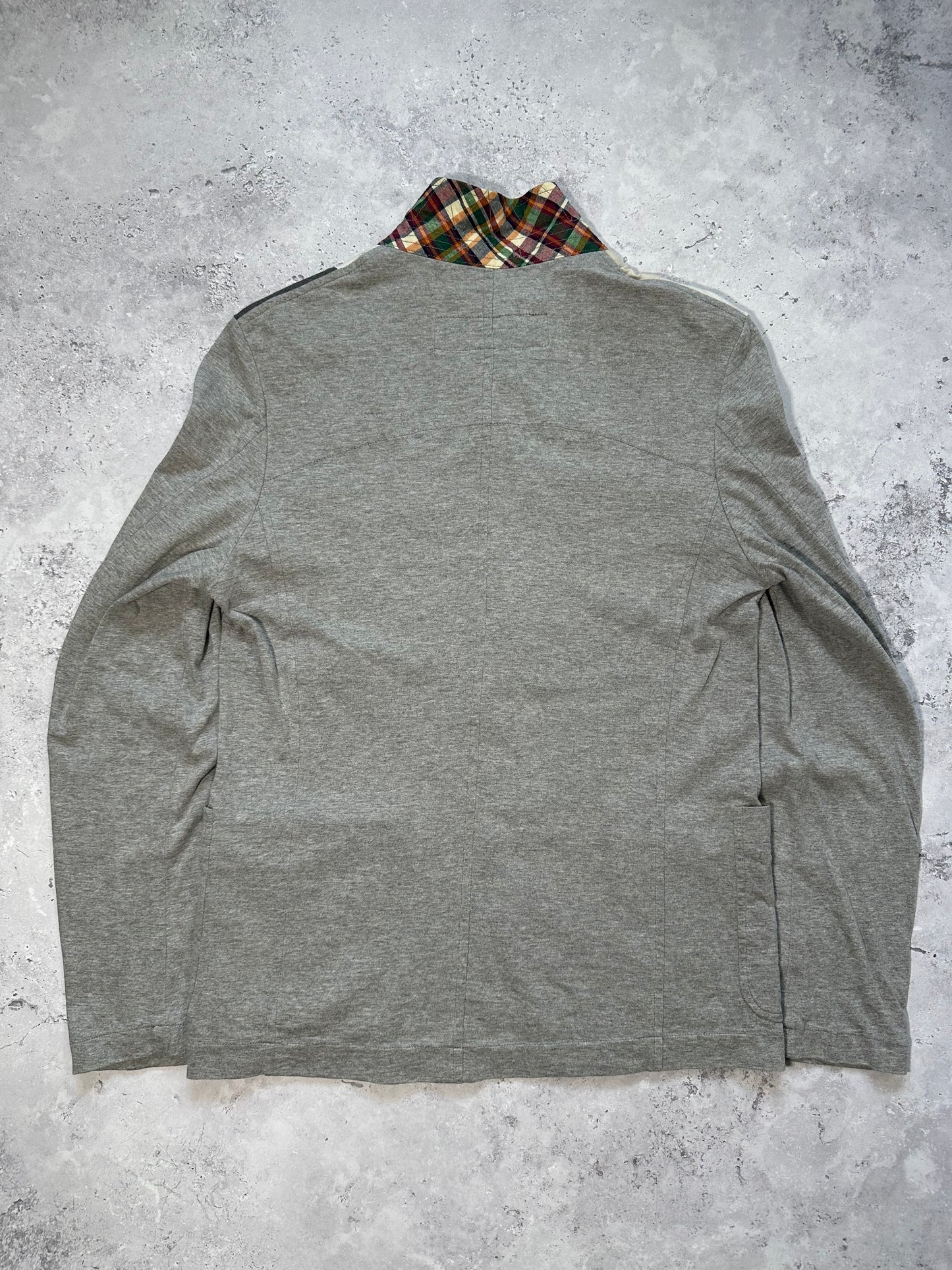 Comme des Garçons Homme SS2008 Patchwork Jersey Blazer (S)