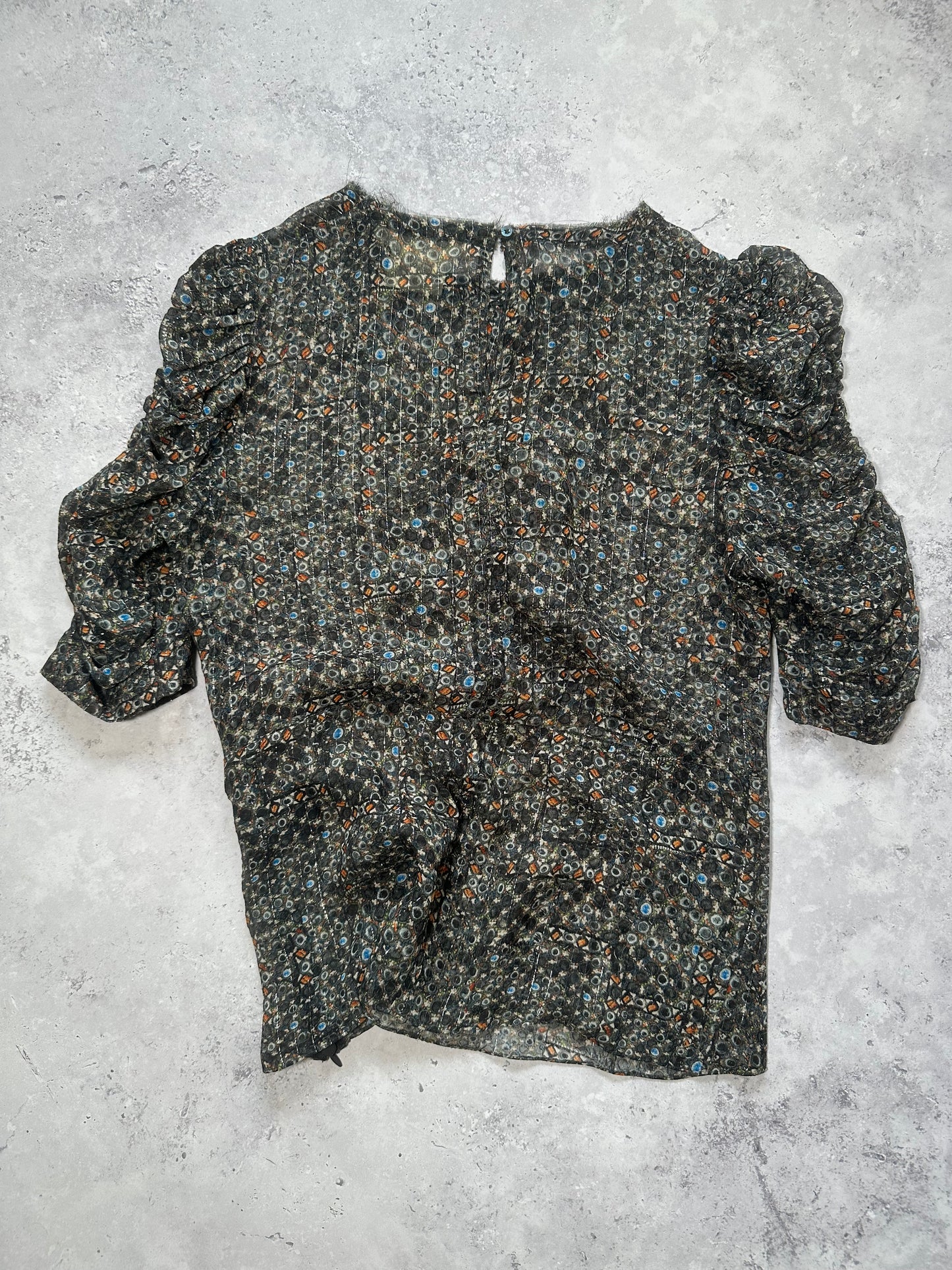 Isabel Marant x H&M 2013 Silk Metallic Top Blouse