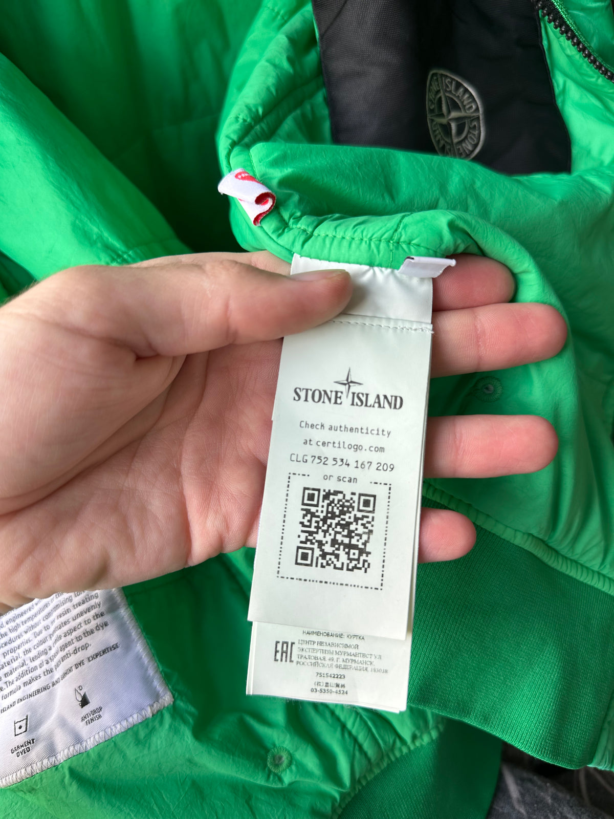 Stone Island AW2021 Garment Dyed Crinkle Reps NY Primaloft Jacket