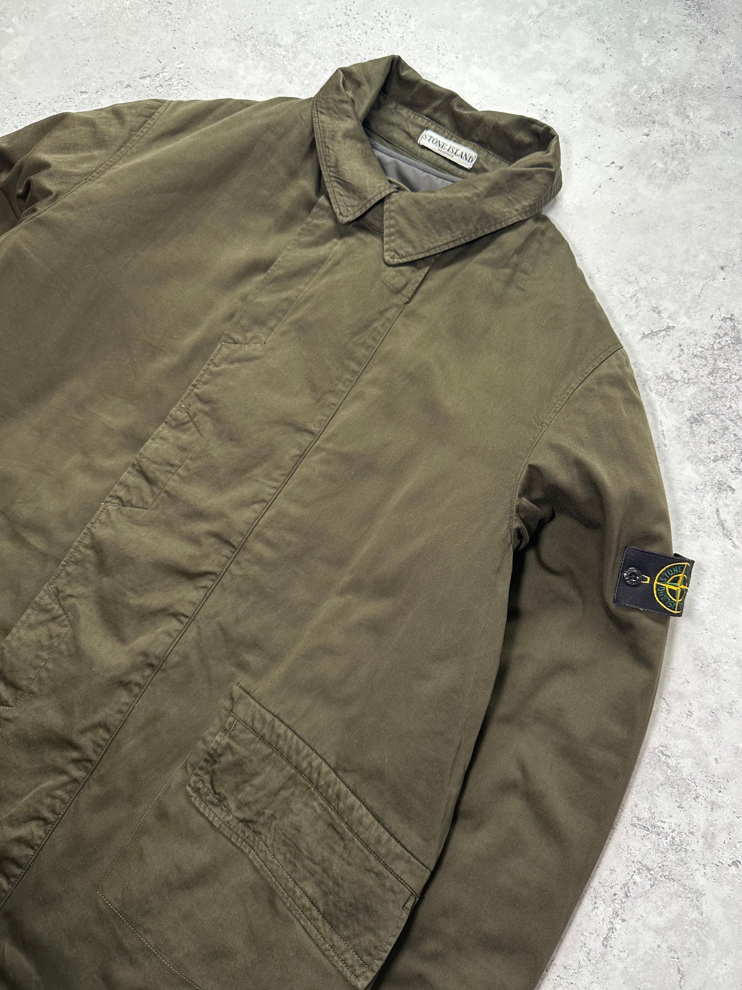 Stone Island 2003 Raso Gommato Jacket w/ Removable Liner (XL)