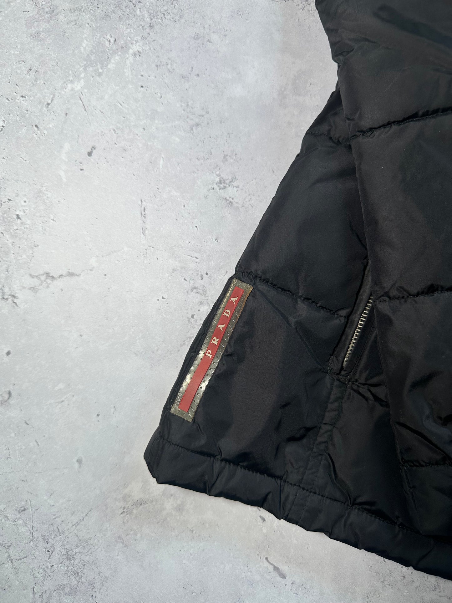 Prada Sport 2006 Luna Rossa Fur Hood Ski Puffer Jacket