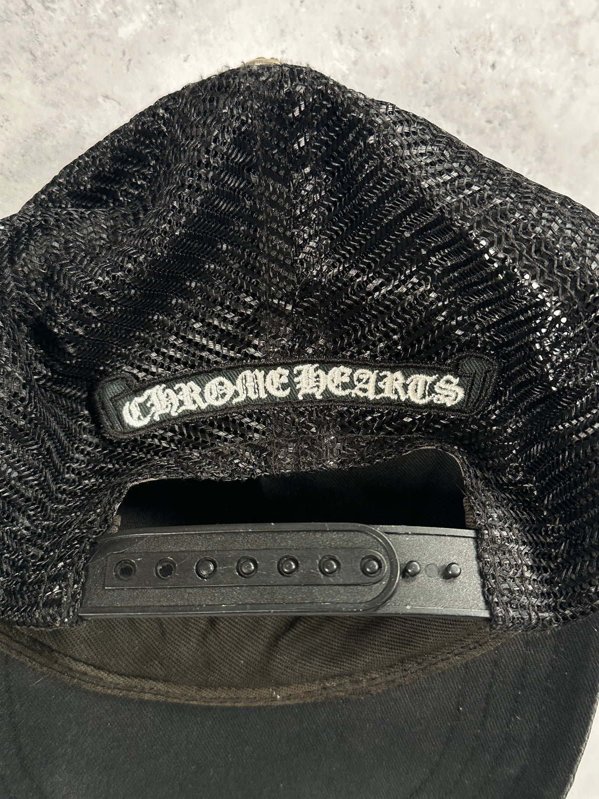 Chrome Hearts Old English Trucker Cap