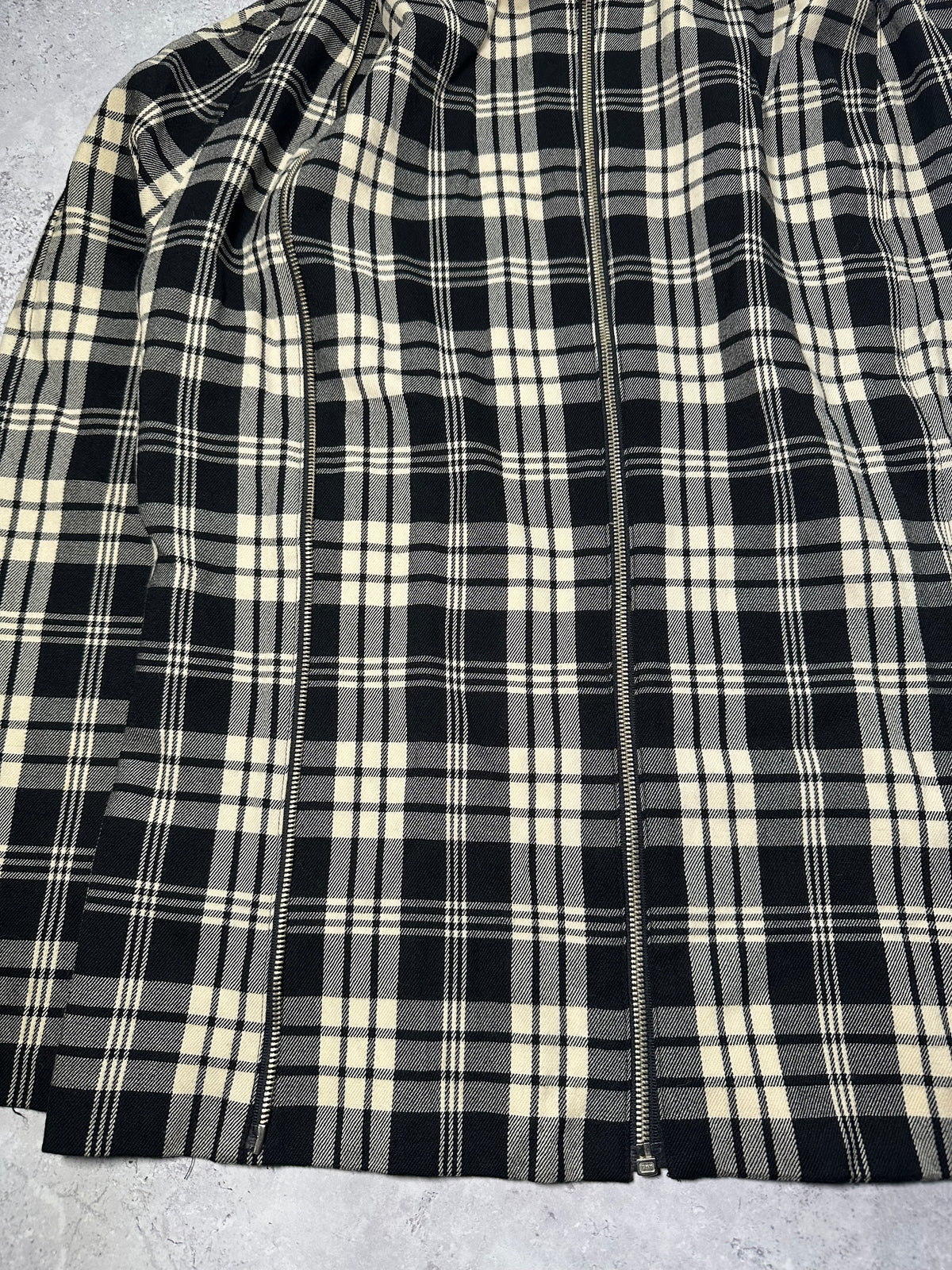 Issey Miyake I.S Plaid Double Zip Jacket