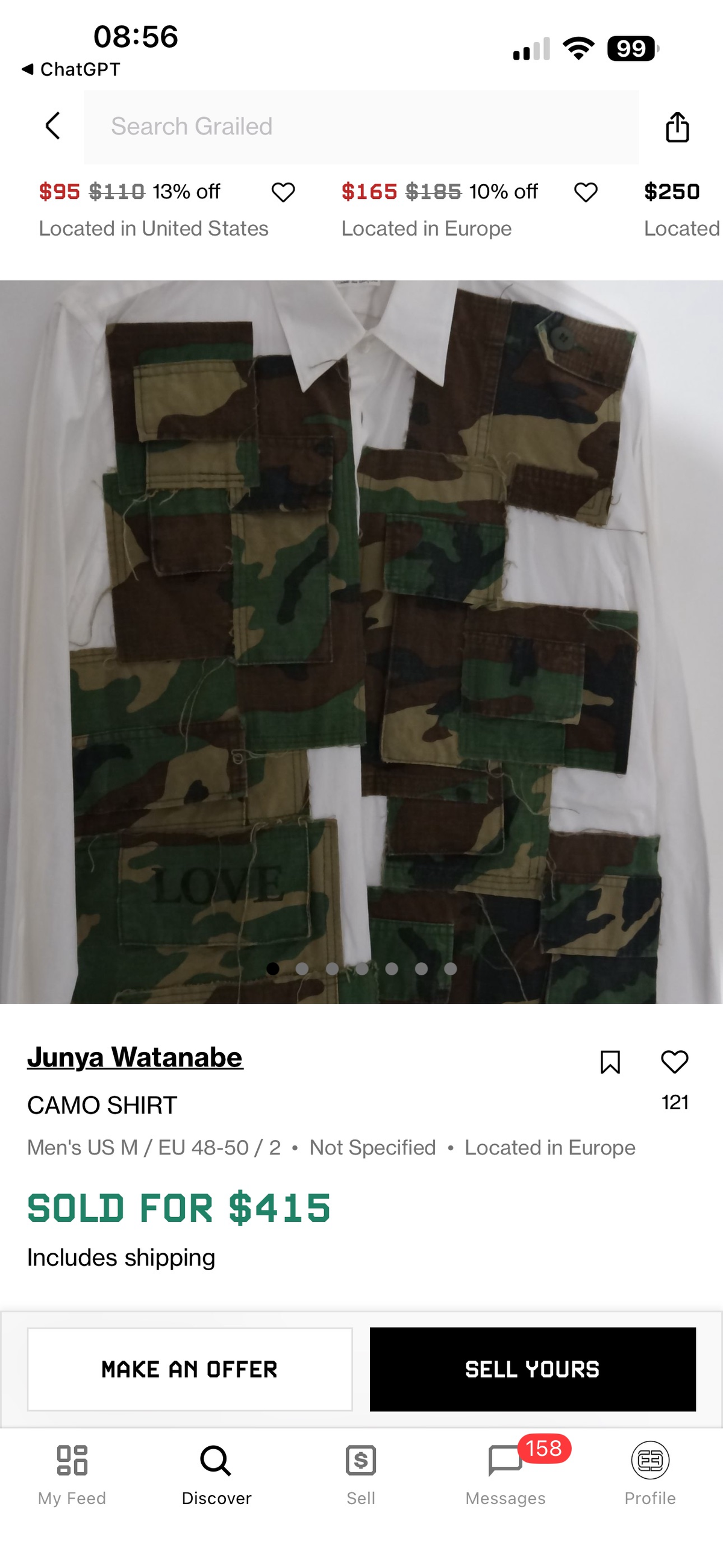 Junya Watanabe MAN Comme des Garçons AD2006 Heavy Camo Patchwork Longsleeve Shirt (S-M)