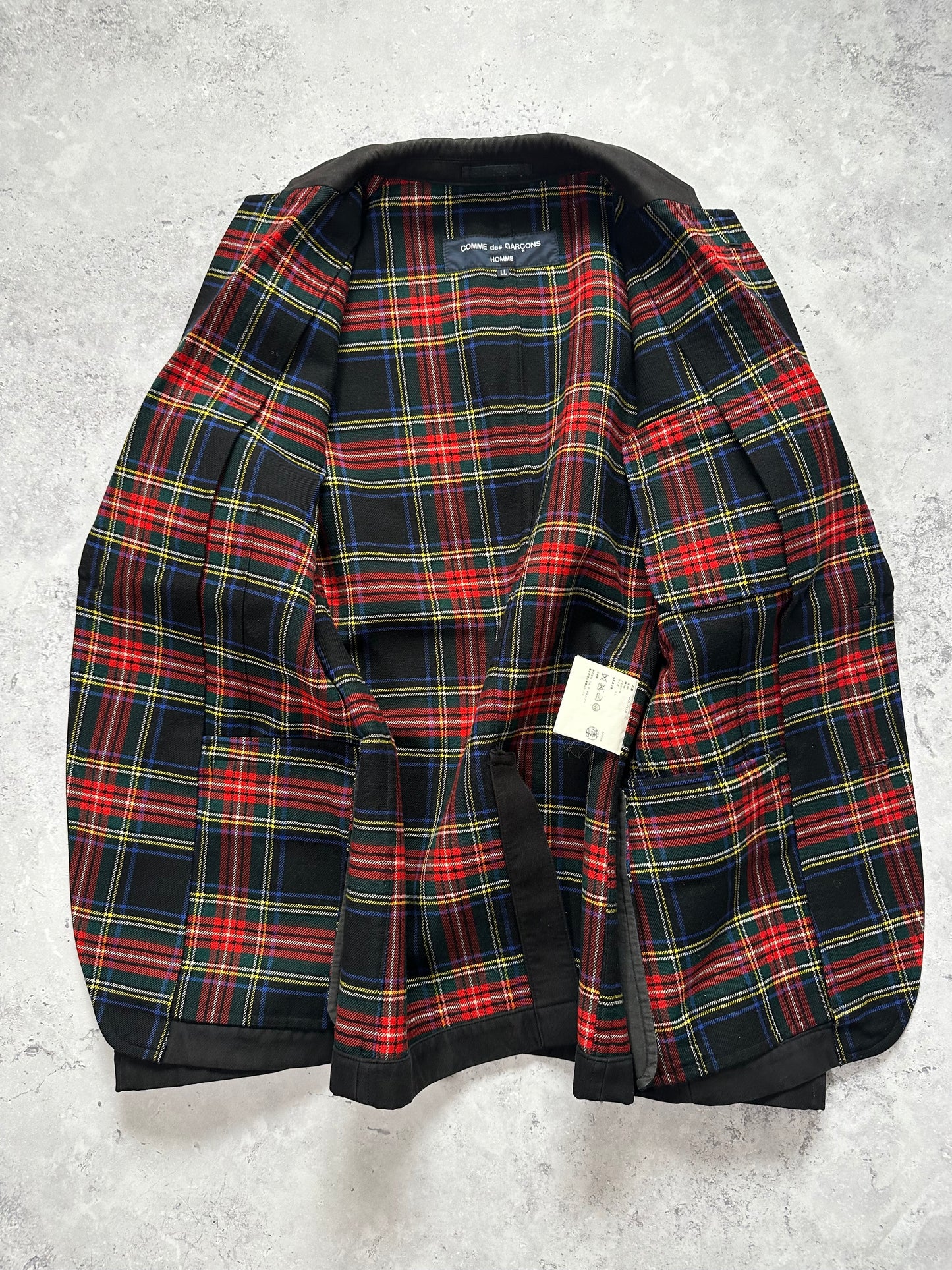 Comme des Garçons Homme AD2006 Plaid Blazer Jacket