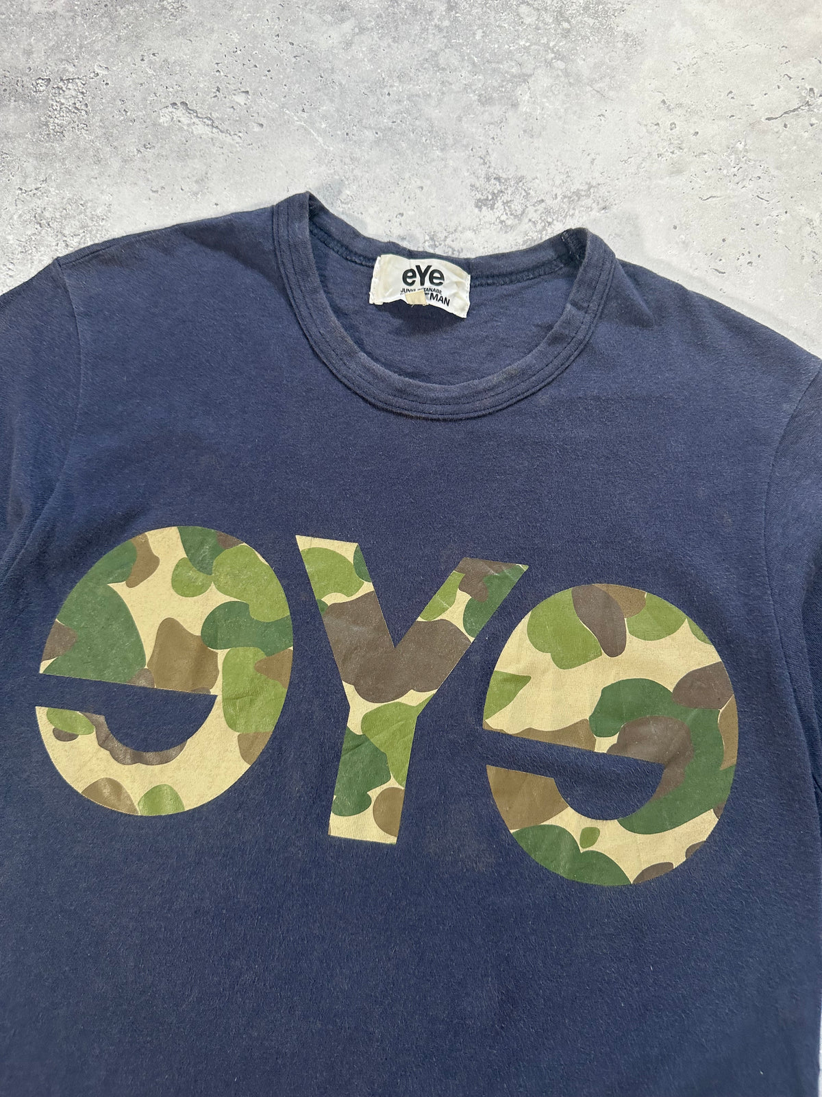 eYe Junya Watanabe MAN Comme Des Garçons AD2014 Camo Spellout Tshirt (M)