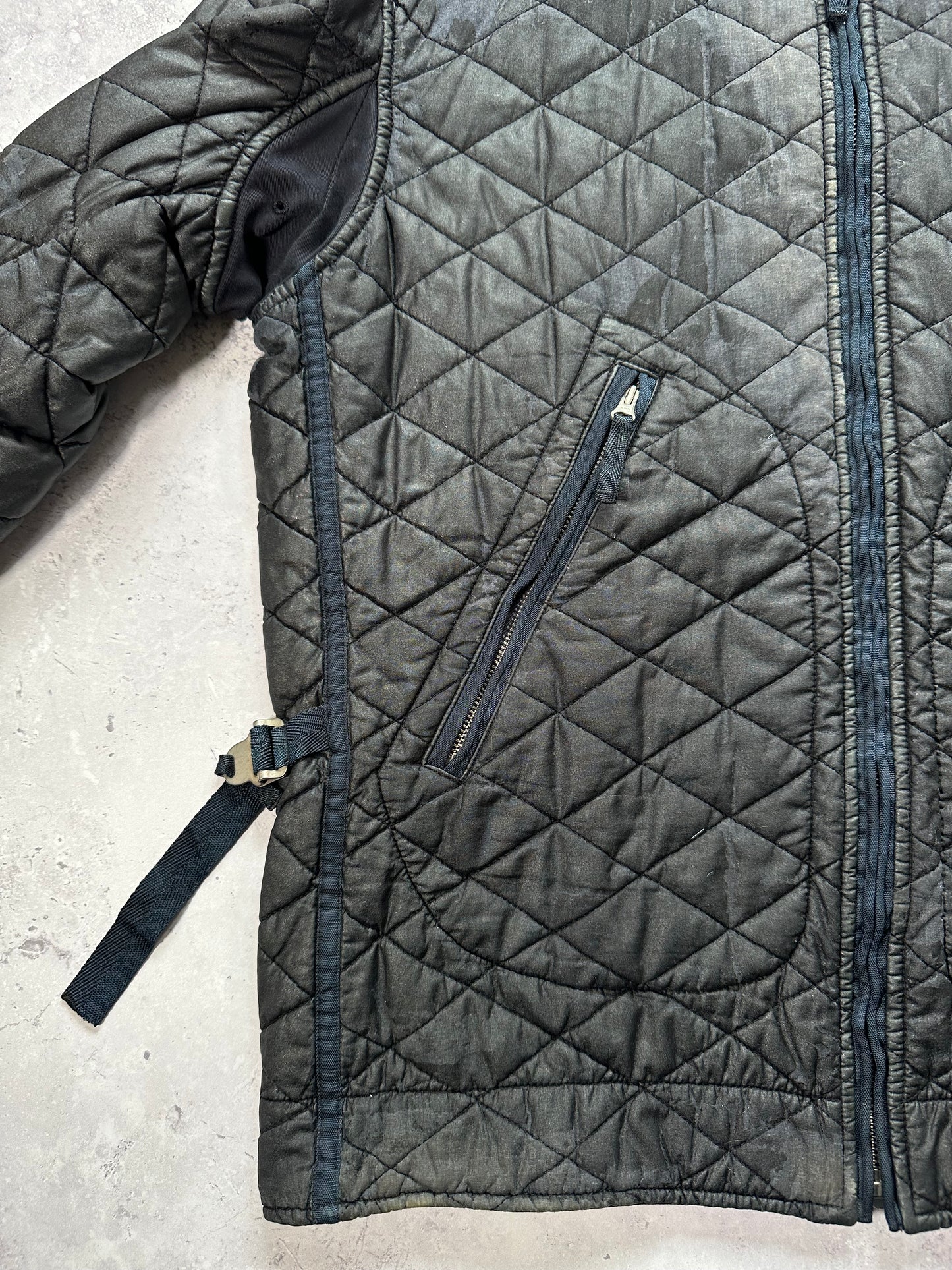 Stone Island 2010 Diamond Stitch Quilted Waxed Jacket (L)
