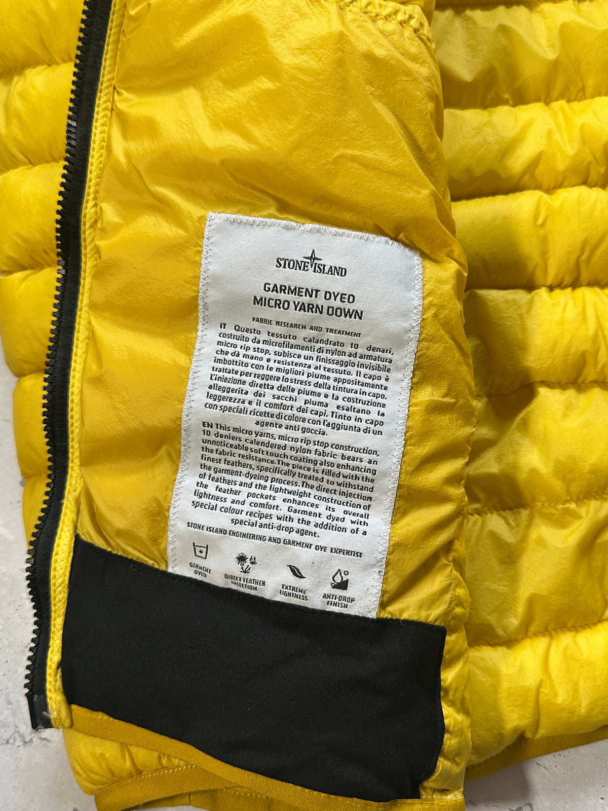 Stone Island AW2017 Garment Dyed Micro Yarn Down Puffer Jacket (L-M)