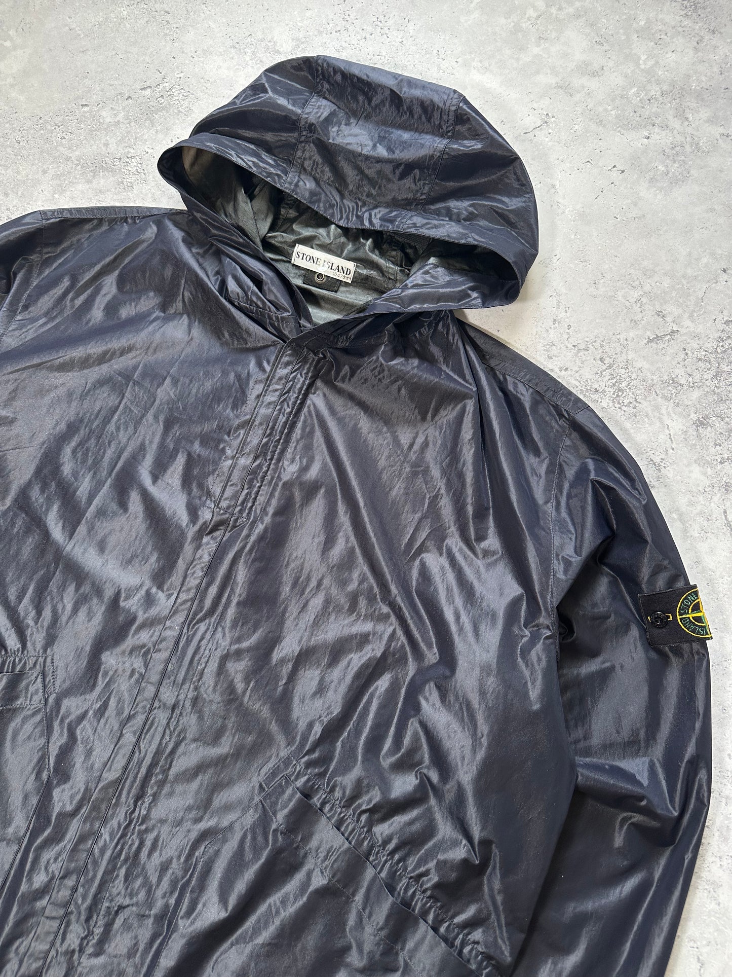Stone Island AW2000 Liquid Finish Polyurethane Hooded Jacket (XXL)