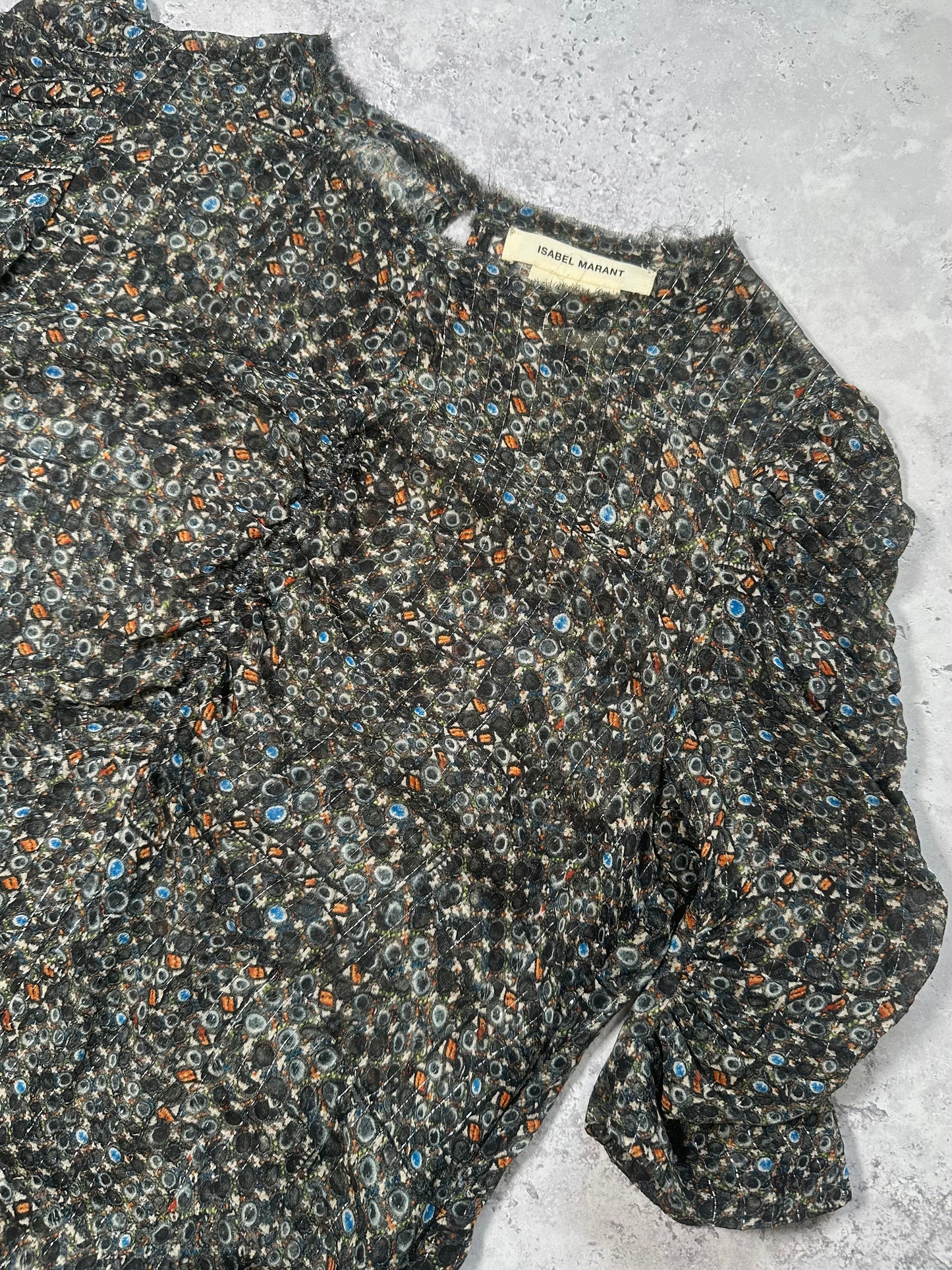 Isabel Marant x H&M 2013 Silk Metallic Top Blouse