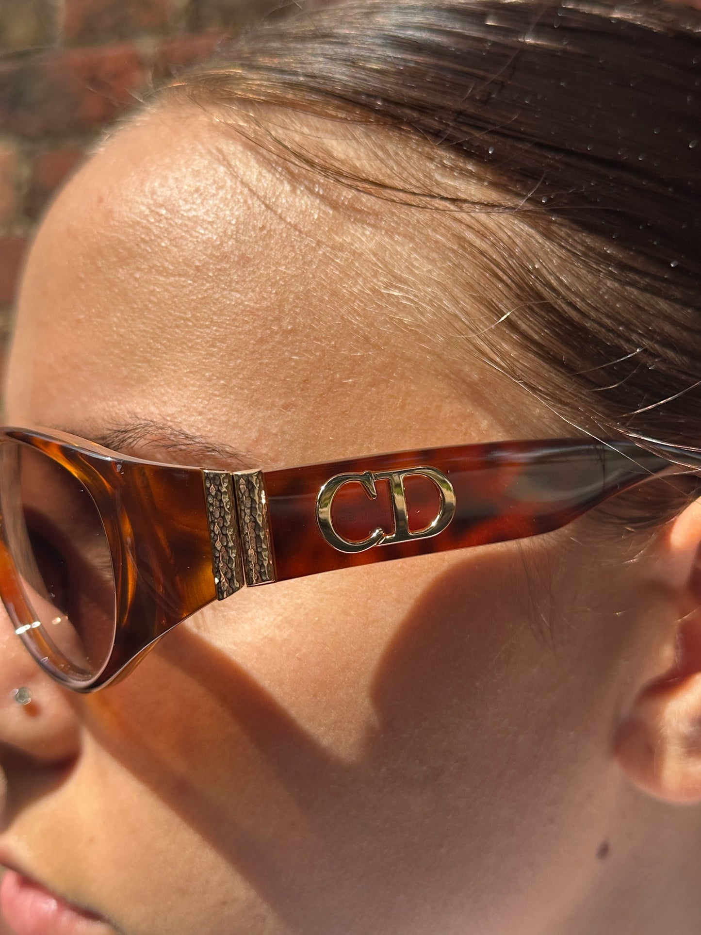 Christian Dior 1990s ‘CD’ Tortoise Shell Sunglasses