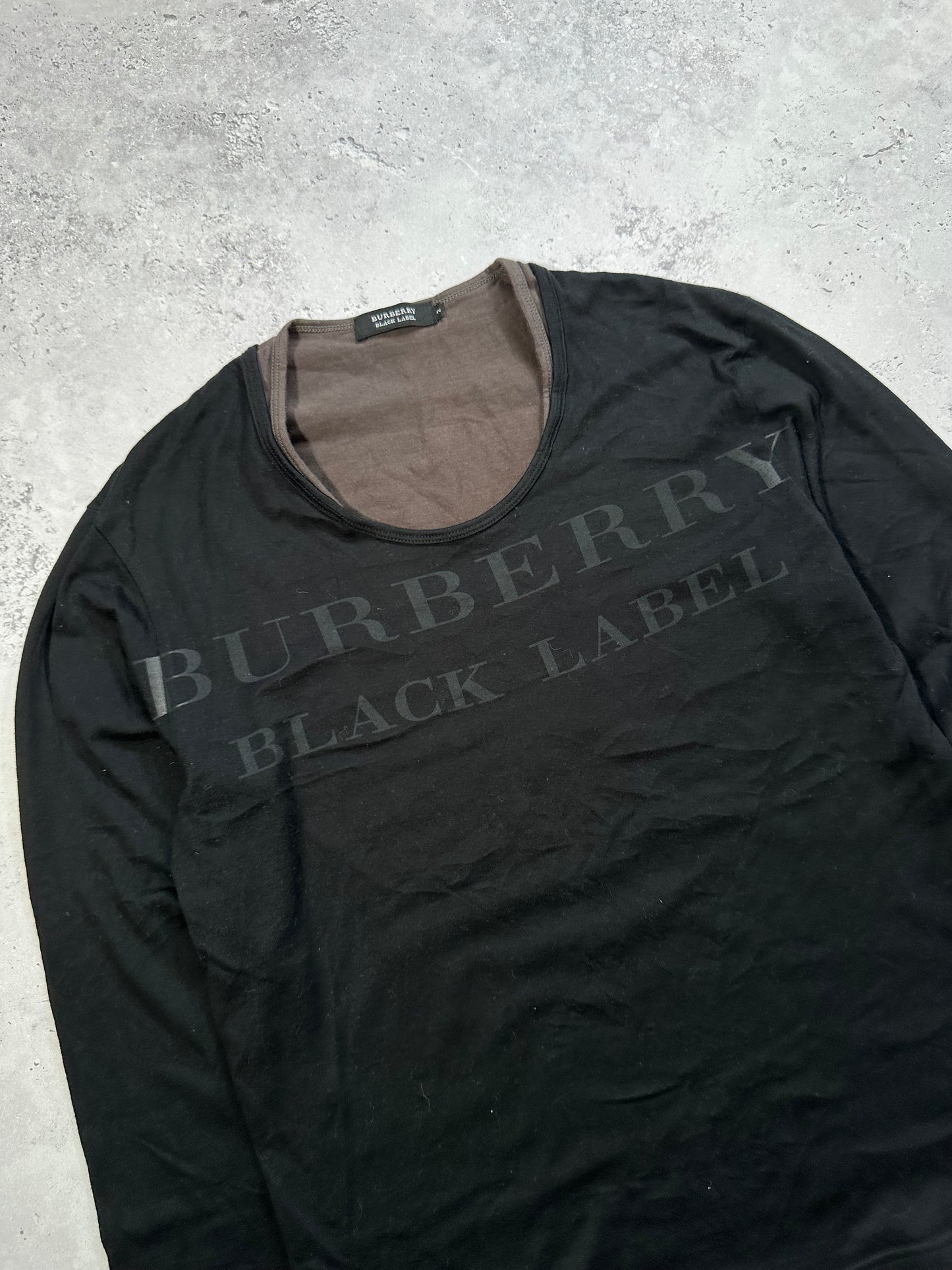 Burberry Black Label 2009 Spellout Longsleeve Tshirt (S)