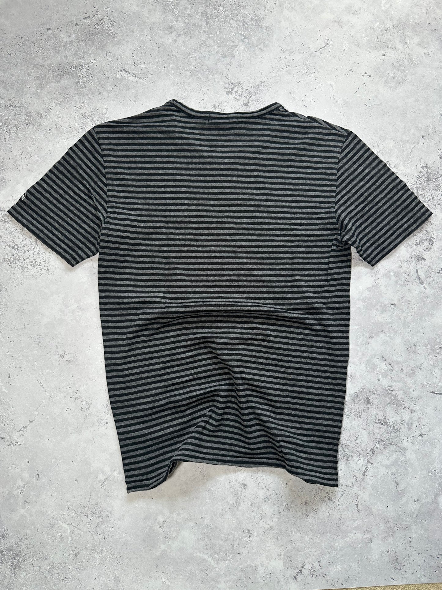 Burberry Black Label Spellout Striped T-Shirt (S)