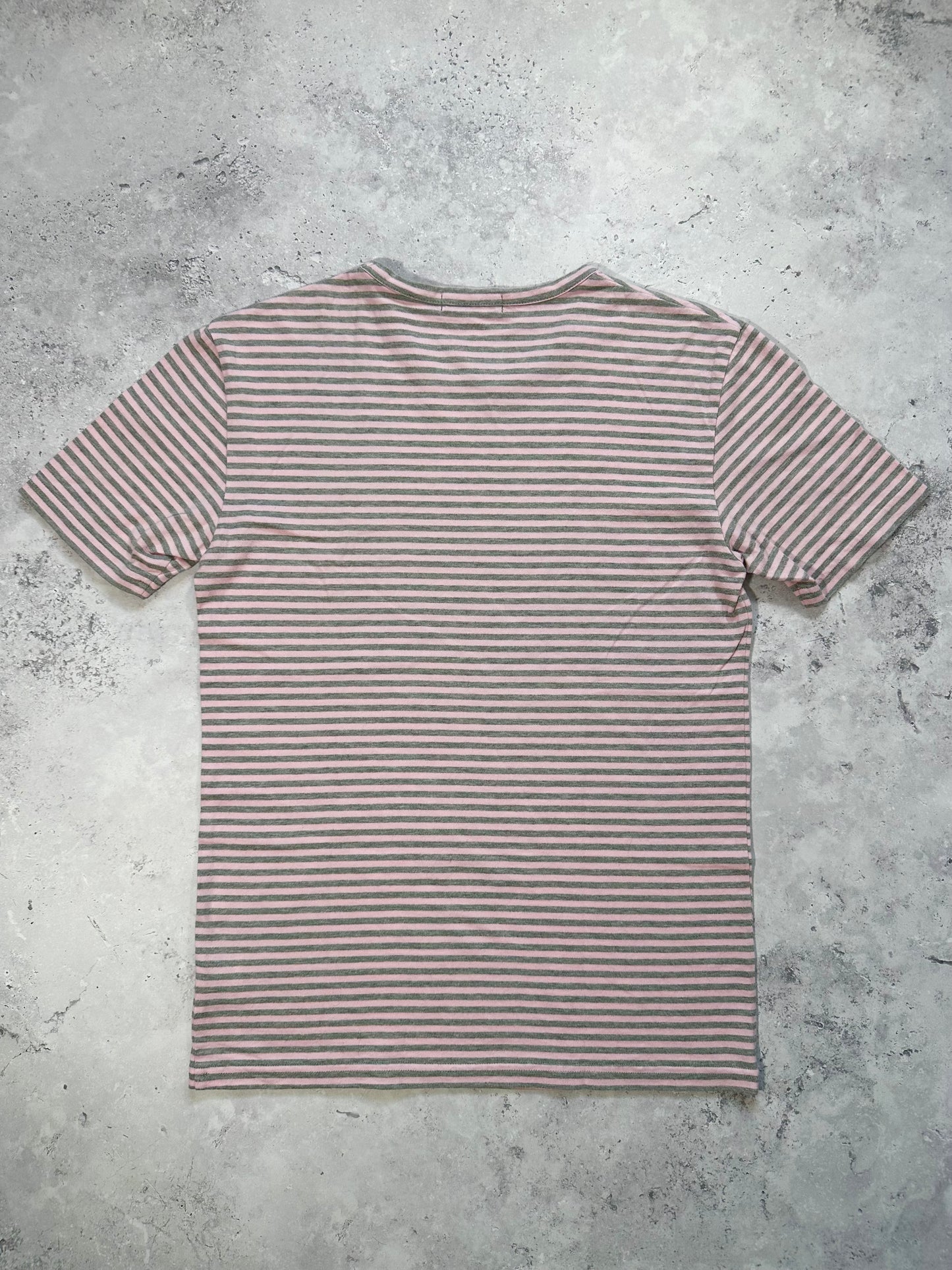 Burberry Black Label Striped Spell Out Tshirt