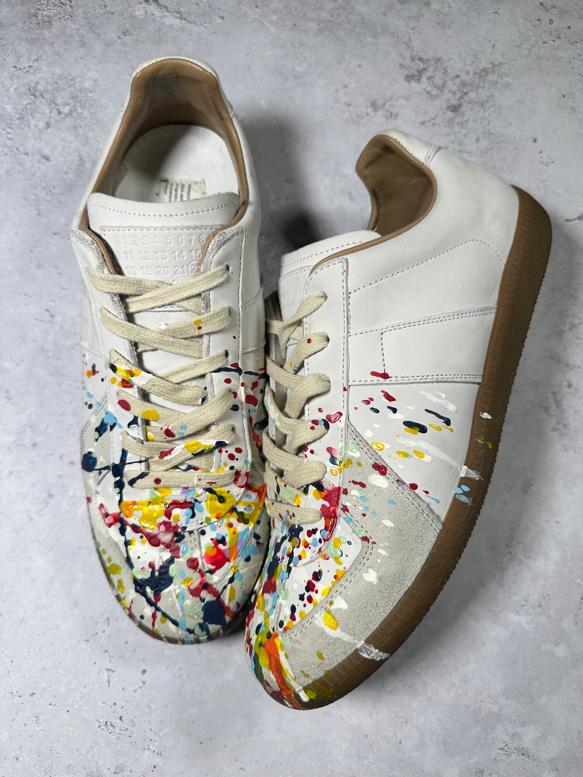 Maison Margiela Paint Splatter GAT Sneakers