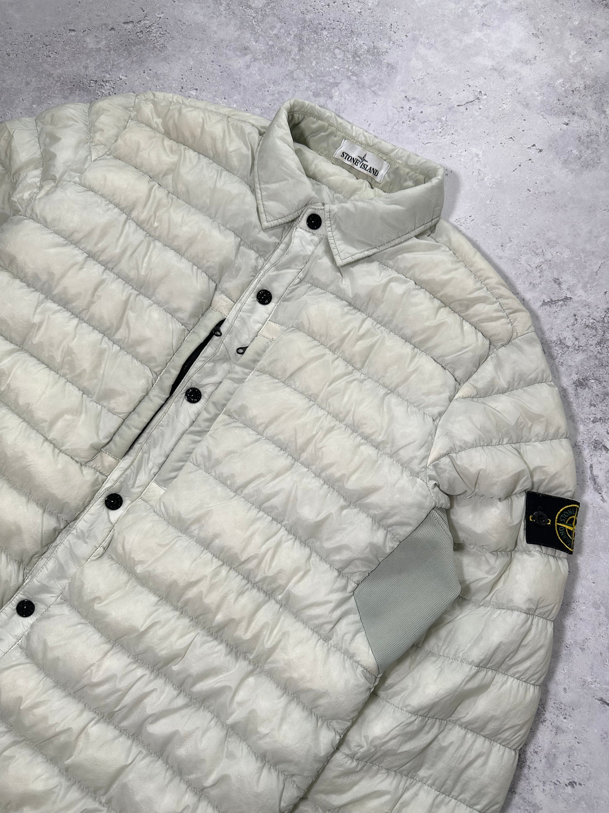 Stone Island AW2017 Garment Dyed Micro Yarn Down Puffer Jacket (XL)