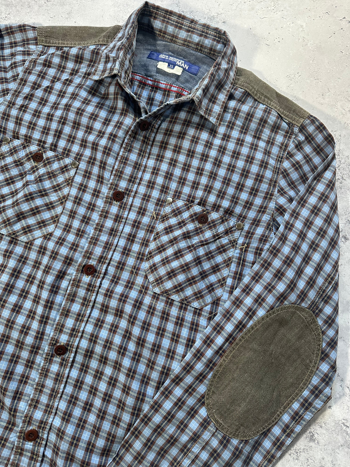 Junya Watanabe MAN Comme Des Garçons AD2013 Plaid D-Ring Longsleeve Shirt (S)
