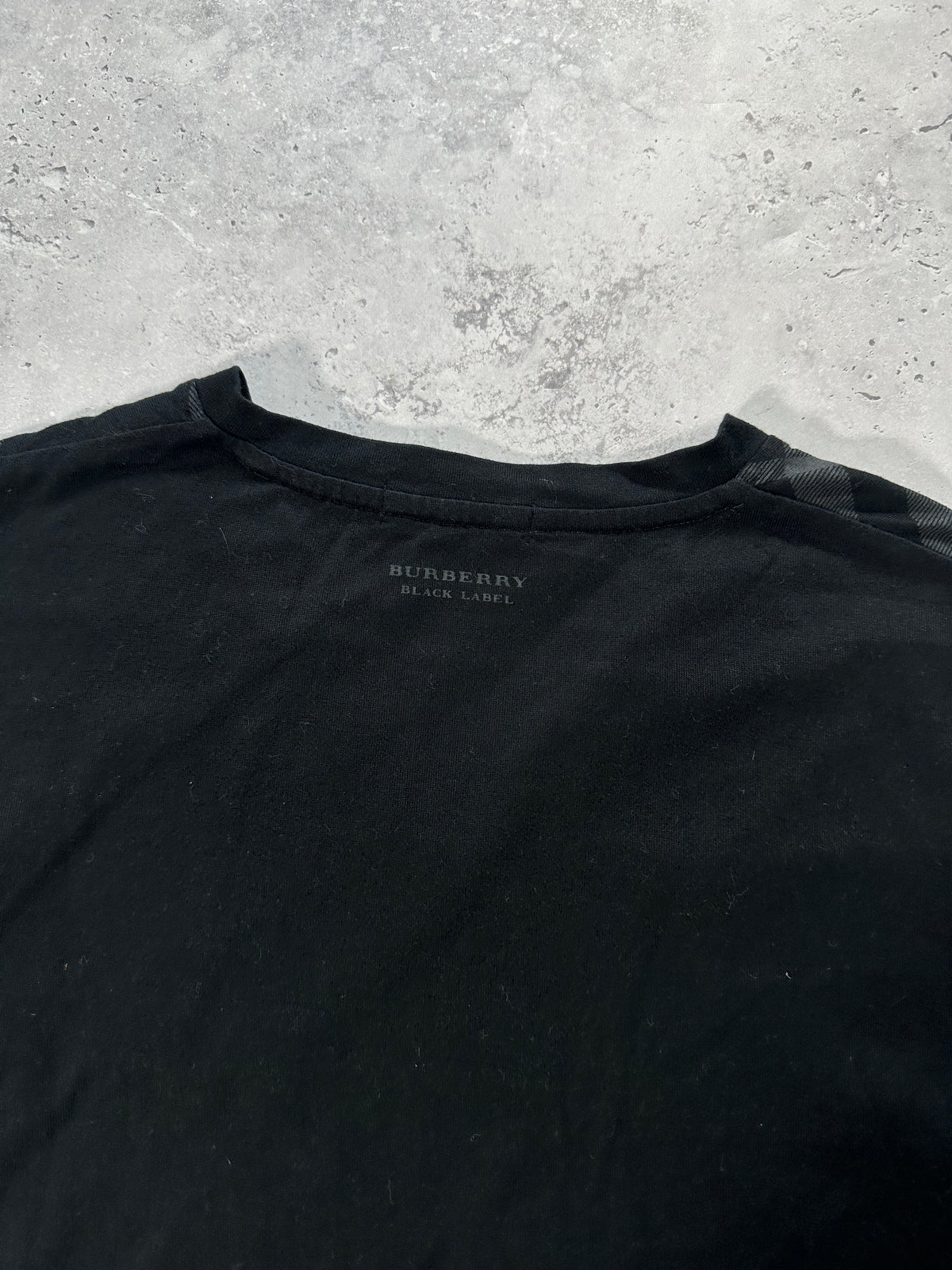 Burberry Black Label 2009 Black Nova Check Longsleeve Tshirt (S)