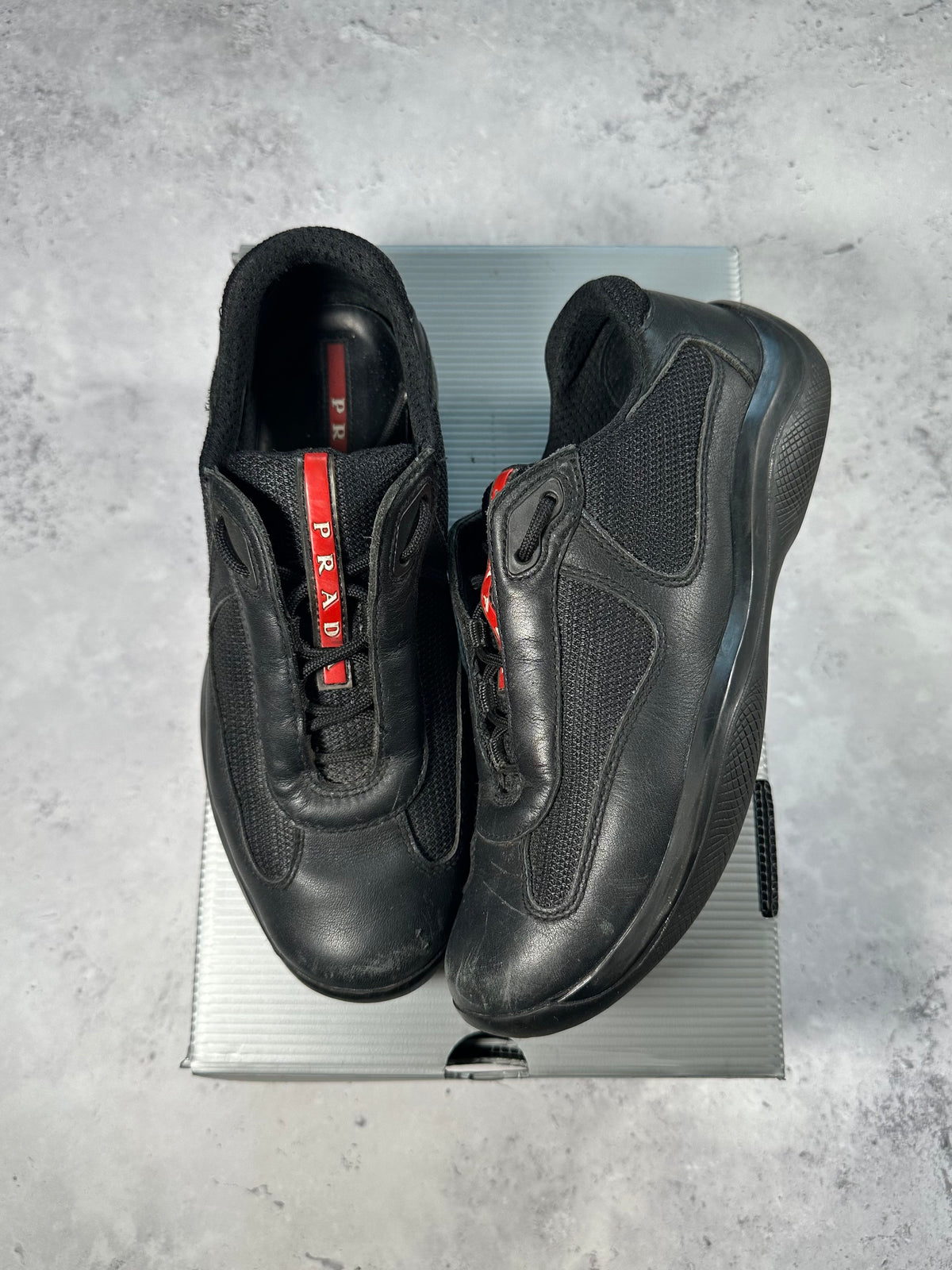 Prada Linea Rossa America’s Cup Sneakers in Black (UK5-5.5/EU38-39/ US6-7)