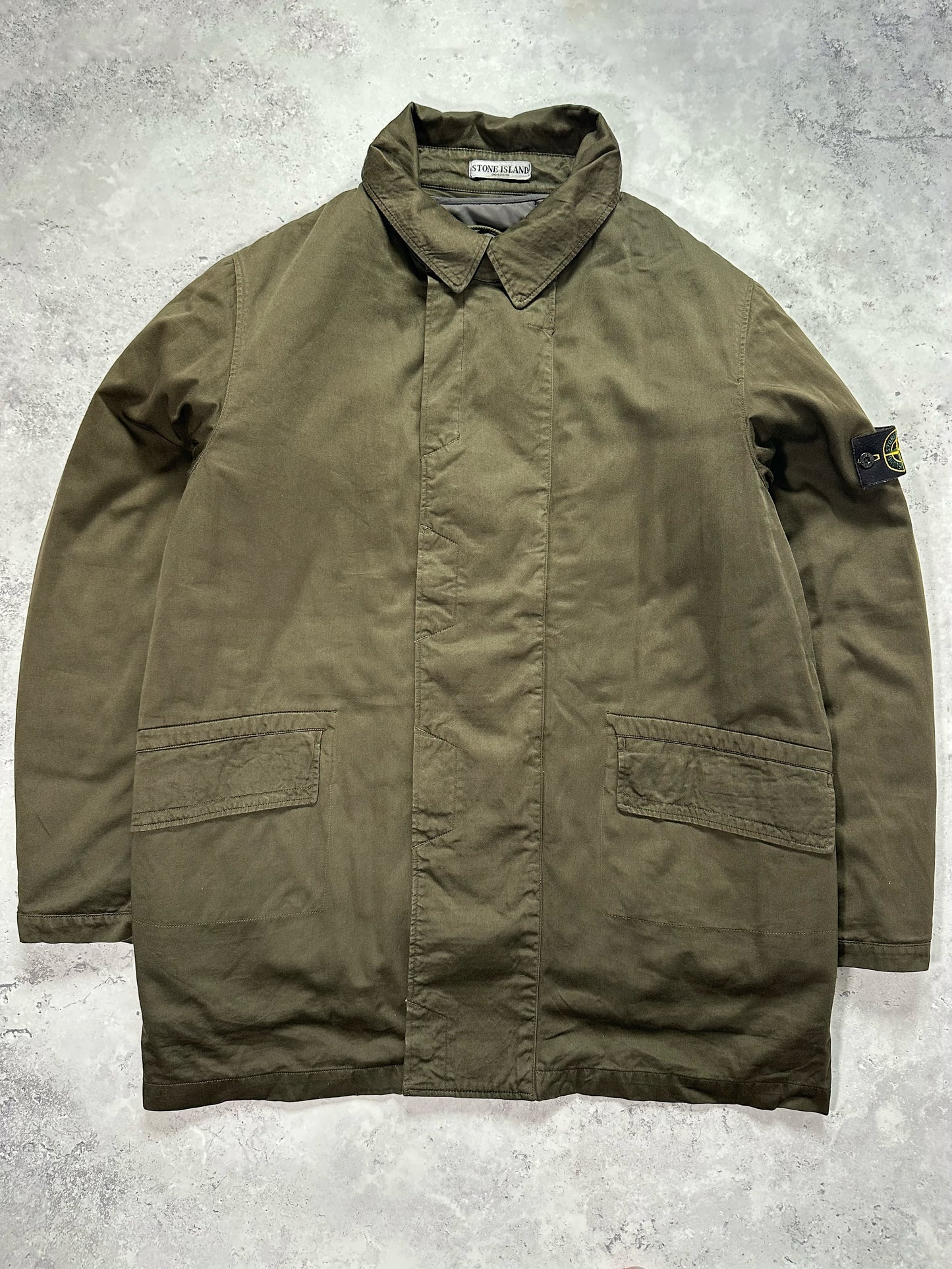 Stone Island 2003 Raso Gommato Jacket w/ Removable Liner (XL)