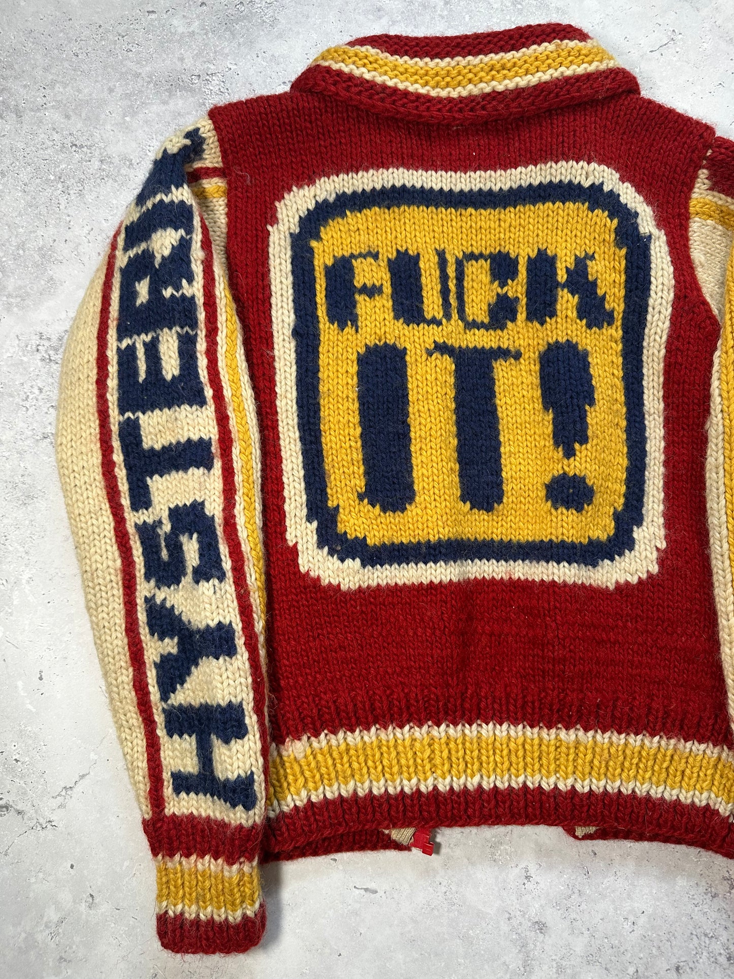 Hysteric Glamour 1990s Heavyweight Varsity Knit Zip Cardigan