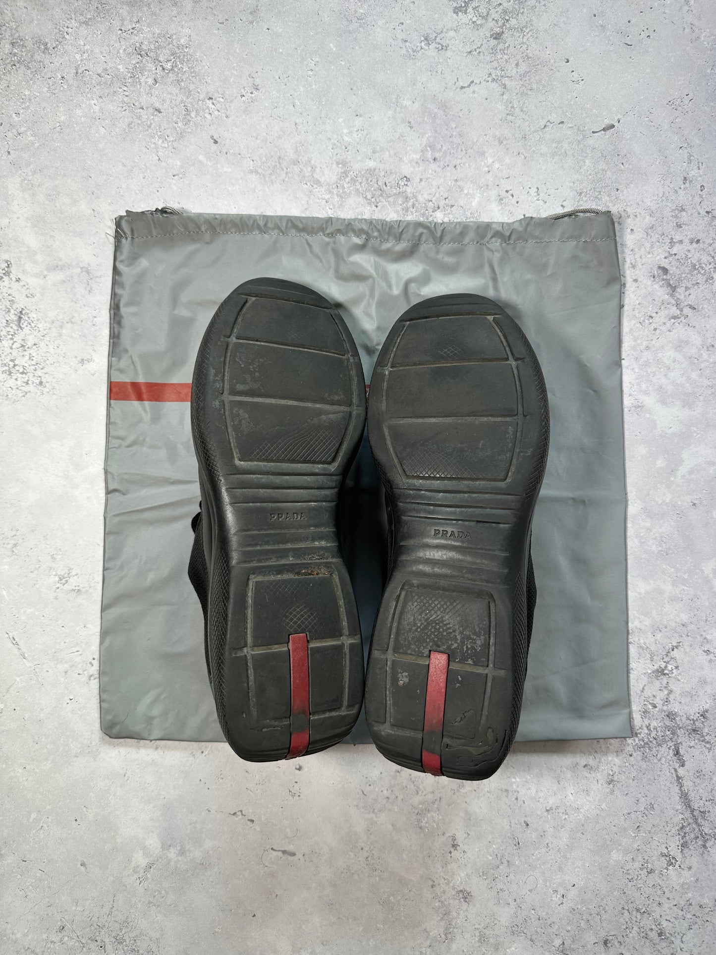 Prada Linea Rossa America’s Cup Sneakers in Black (UK10.5 / US11.5 / 29cm/ EU45)