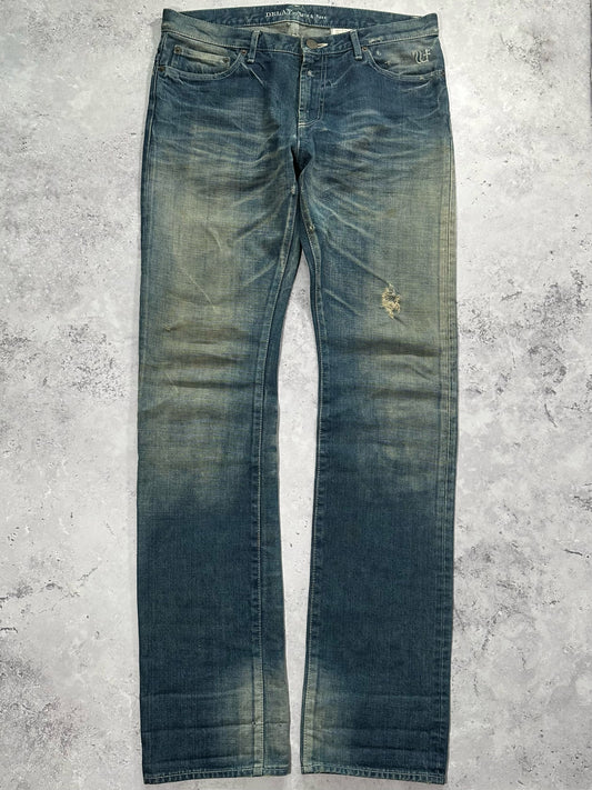 Delay by Win & Sons AW2009 Japanese Archive Stacked Denim Jeans (W32” L34”)
