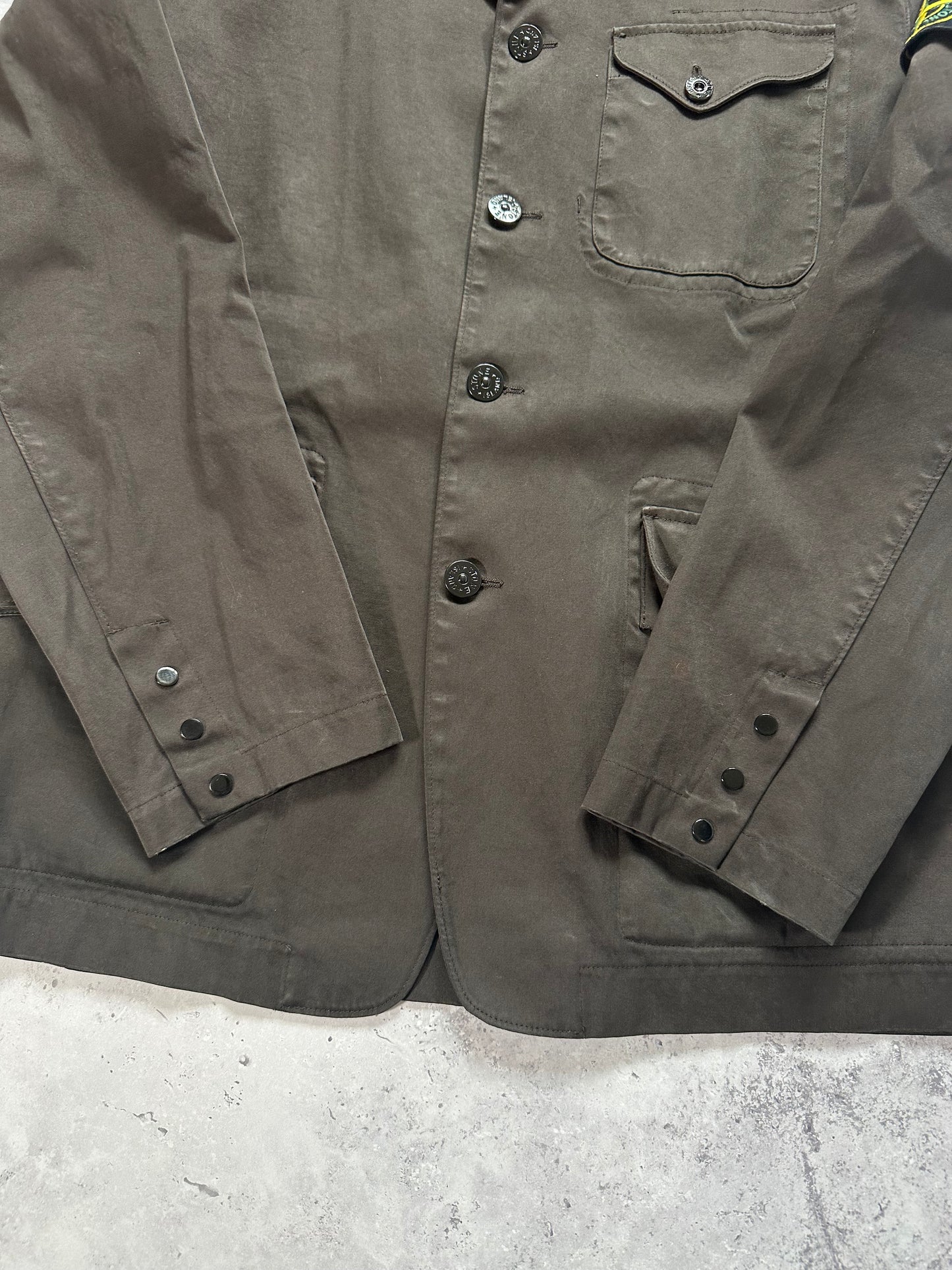 Stone Island SS2006 Resined Cotton Chore Jacket by Paul Harvey (XL)