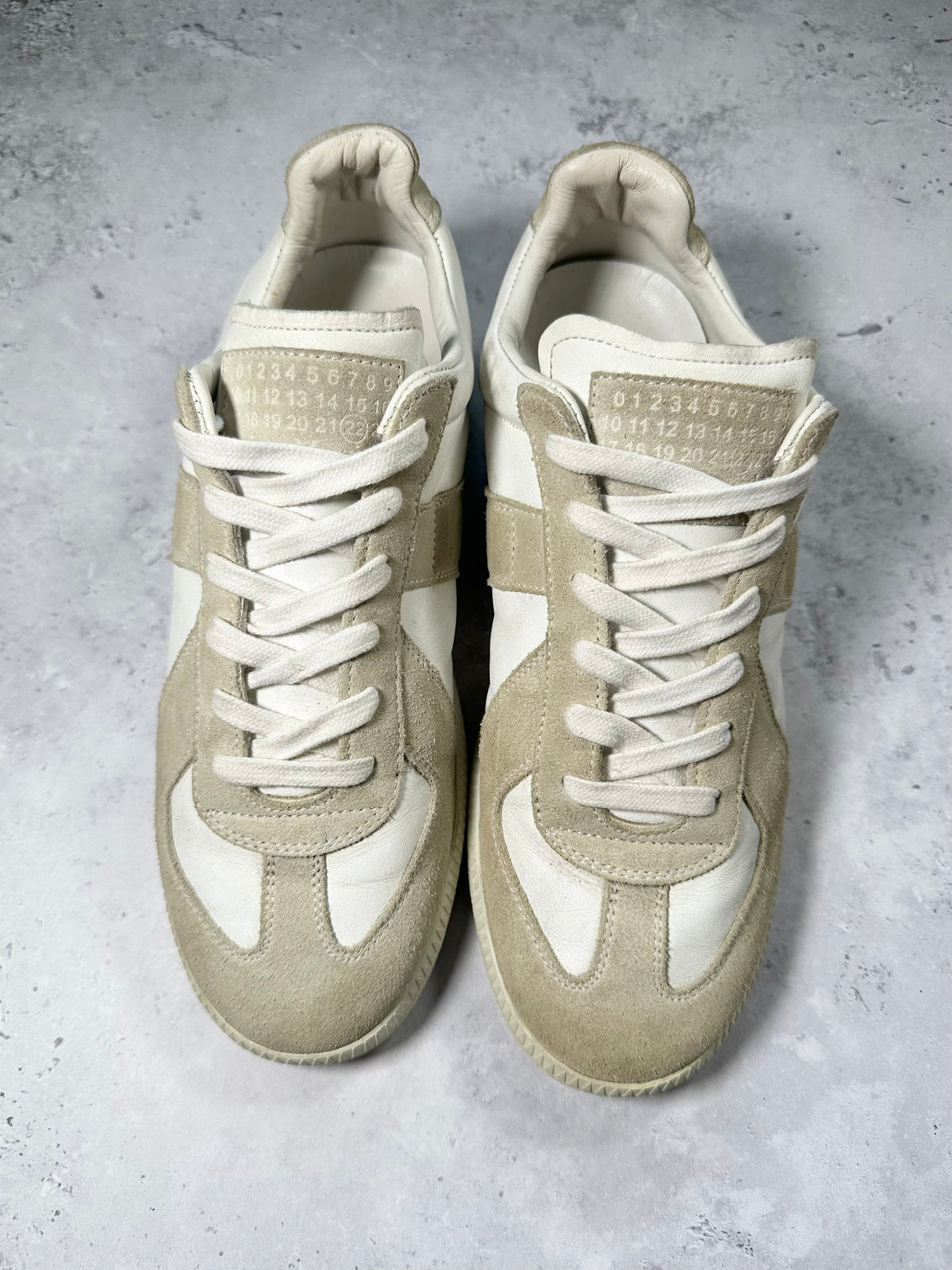 Maison Margiela Cream White GAT Low Sneakers