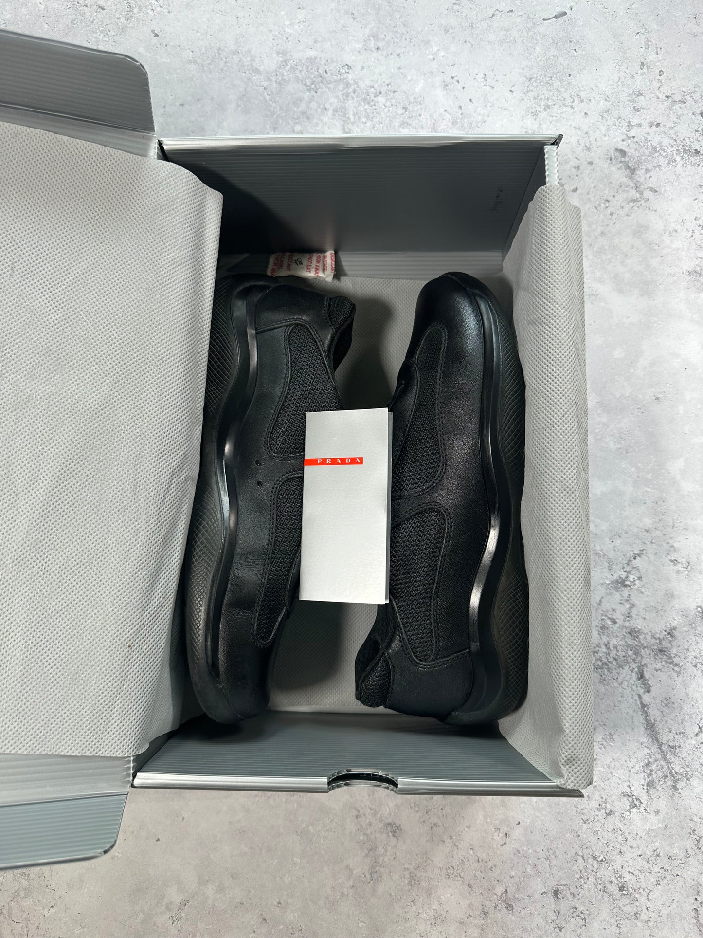 Prada America’s Cup Sneakers in Black (EU37.5, fits EU38.5-39 / UK5.5/6)