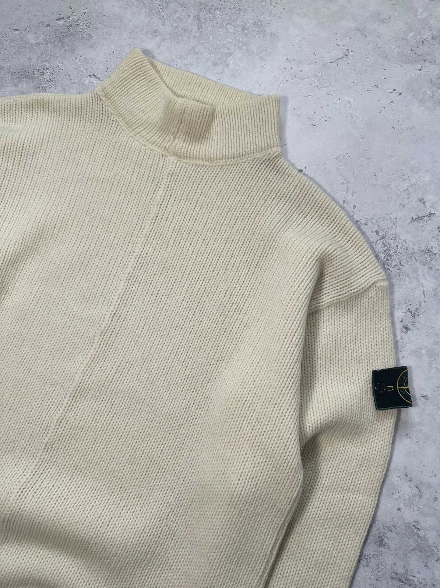 Stone Island 1995 Wool High Neck Sweatshirt Jumper