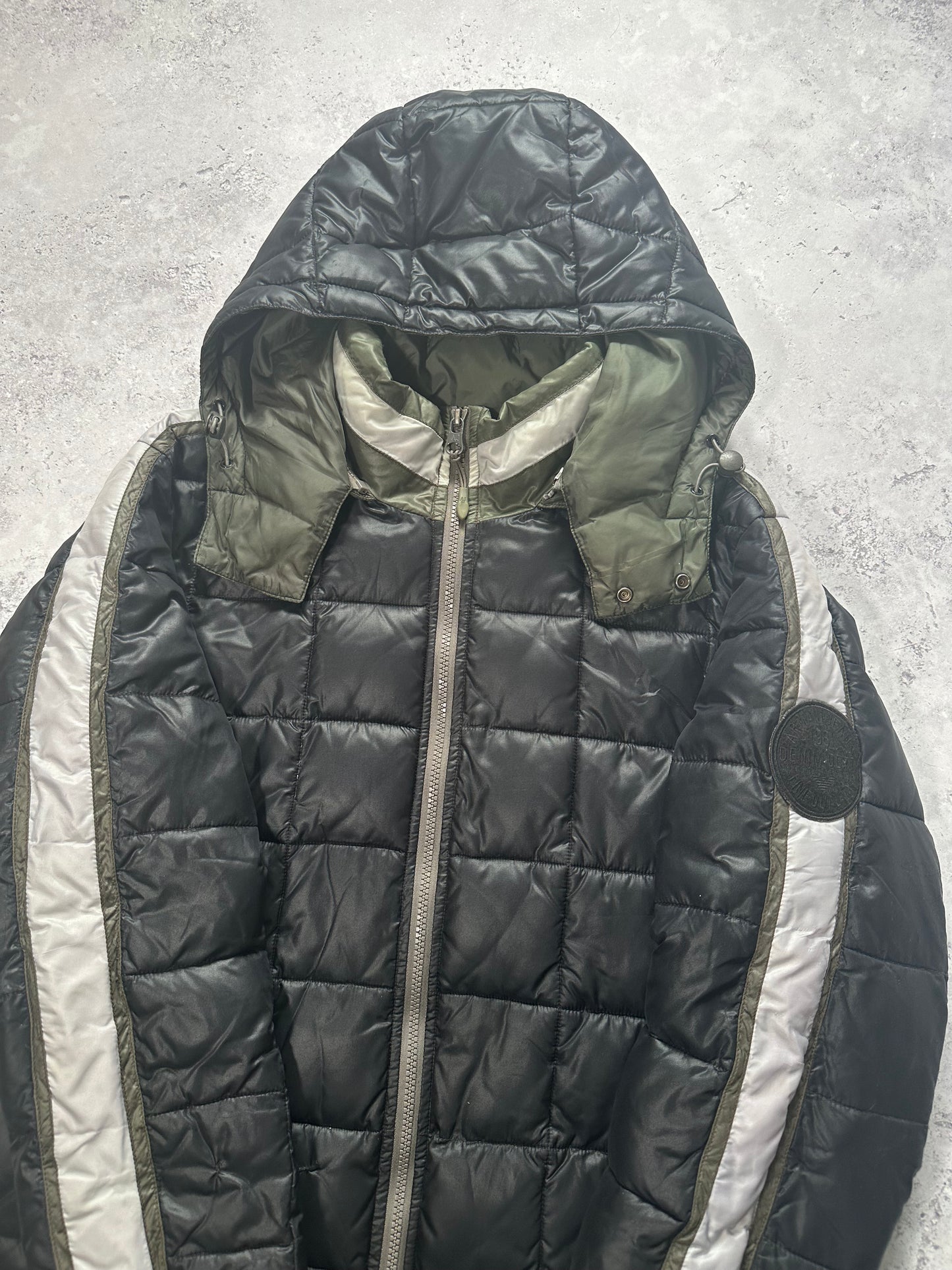 Armani Jeans 2000s Square Stitch Down Puffer Jacket (L/M)
