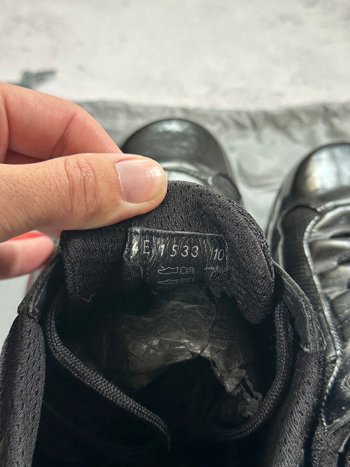 Prada Linea Rossa America’s Cup Sneakers in Patent Black (fits UK11/EU45/ US12)