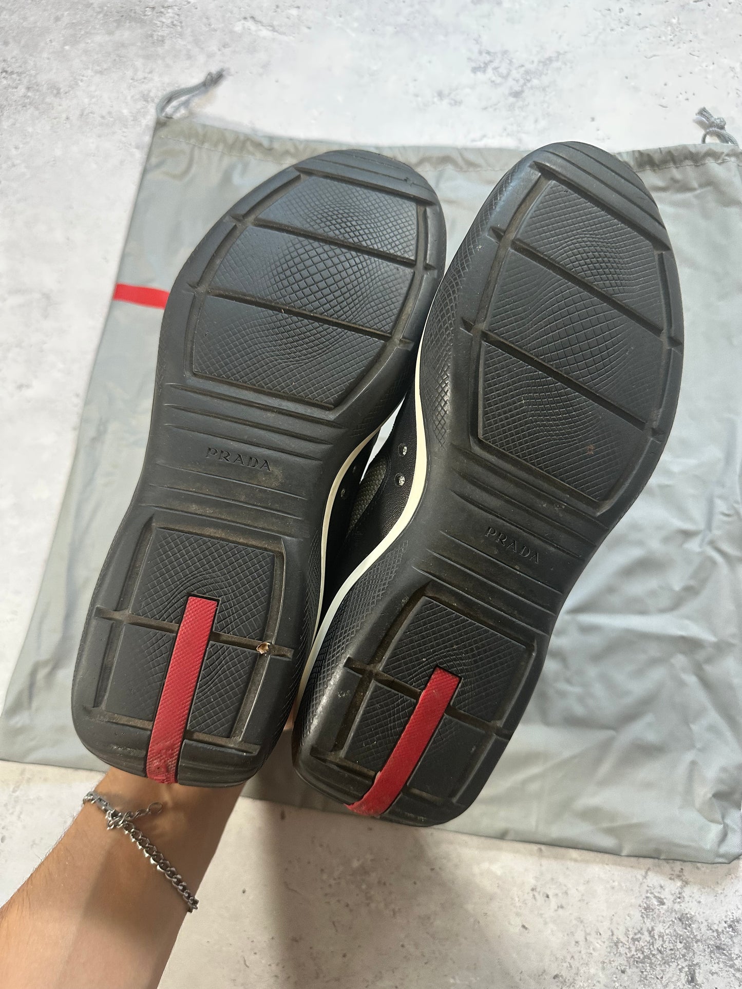 Prada Linea Rossa America’s Cup Sneakers in Blue (tagged UK6, fits UK7 / US8 / EU41 / 27cm)