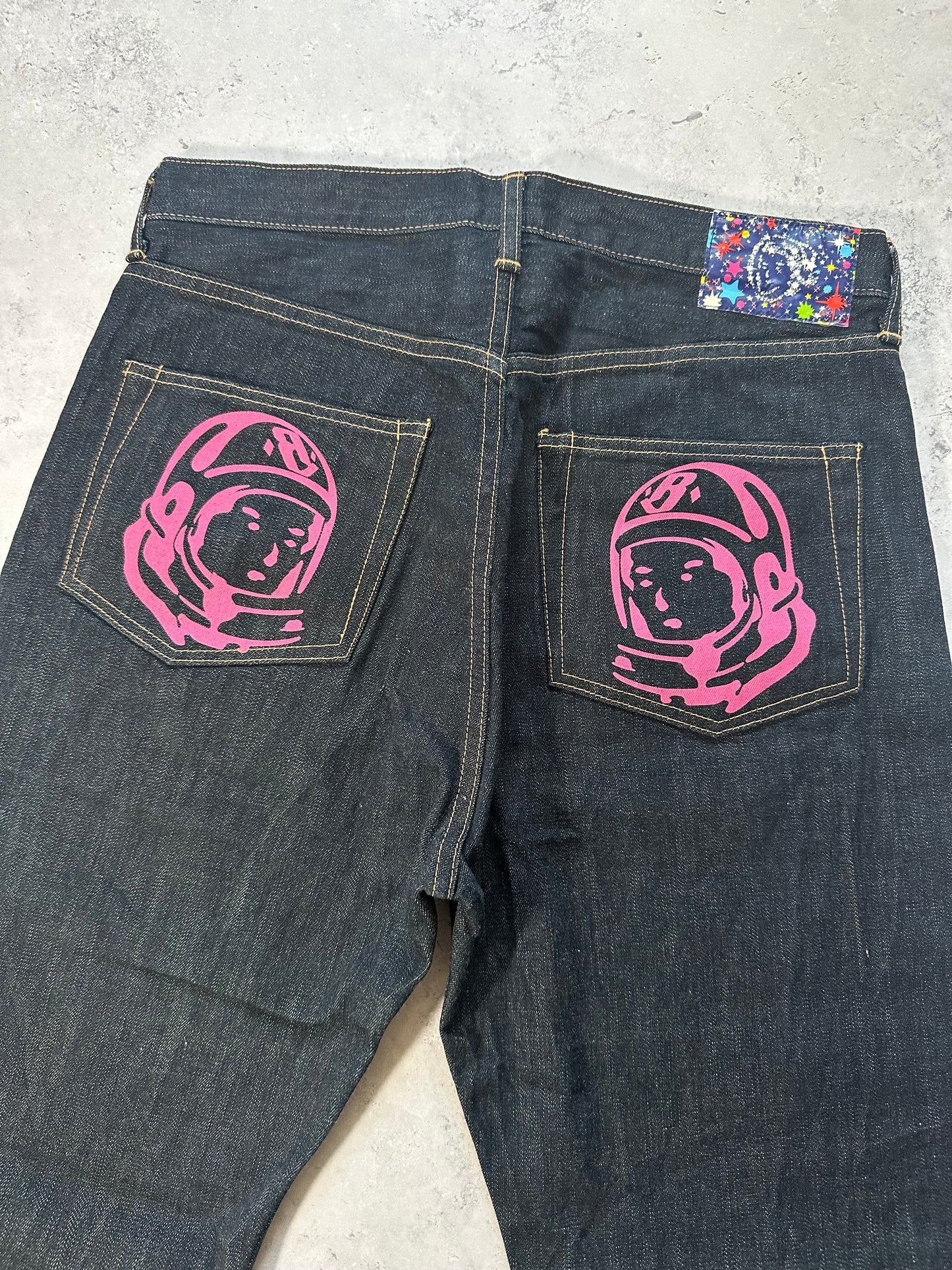 Billionaire Boys Club 2006 Running Dog Denim Jeans in Pink (Medium / Waist 32”)