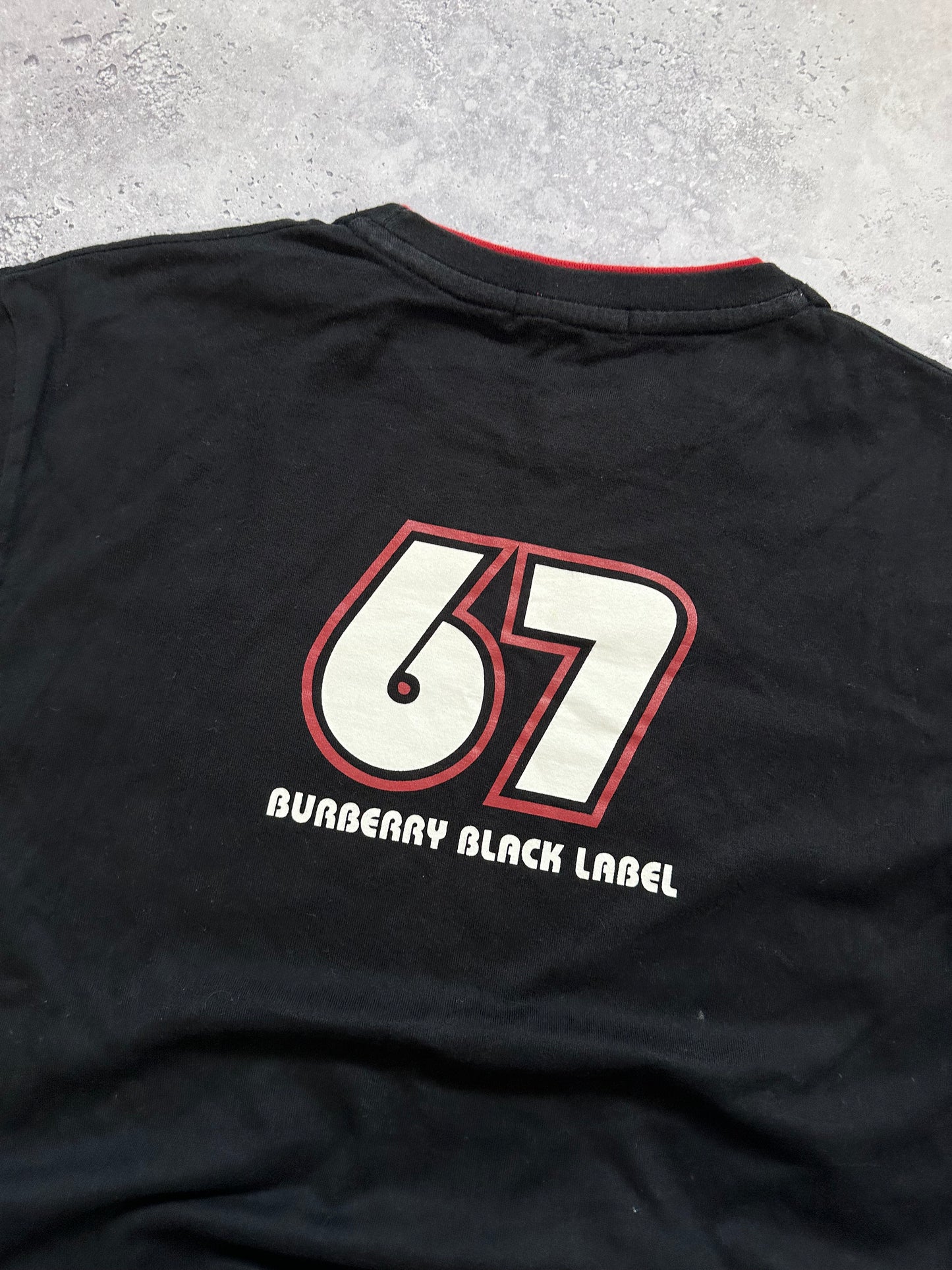 Burberry Black Label 2009 Union Jack Spellout T-shirt(M)