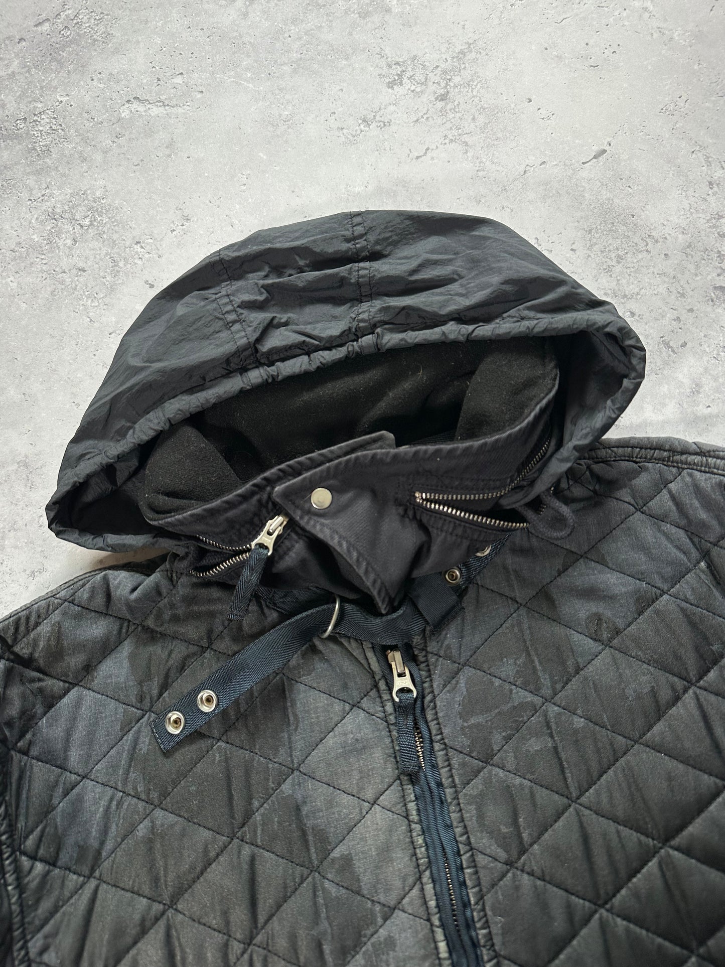 Stone Island 2010 Diamond Stitch Quilted Waxed Jacket (L)