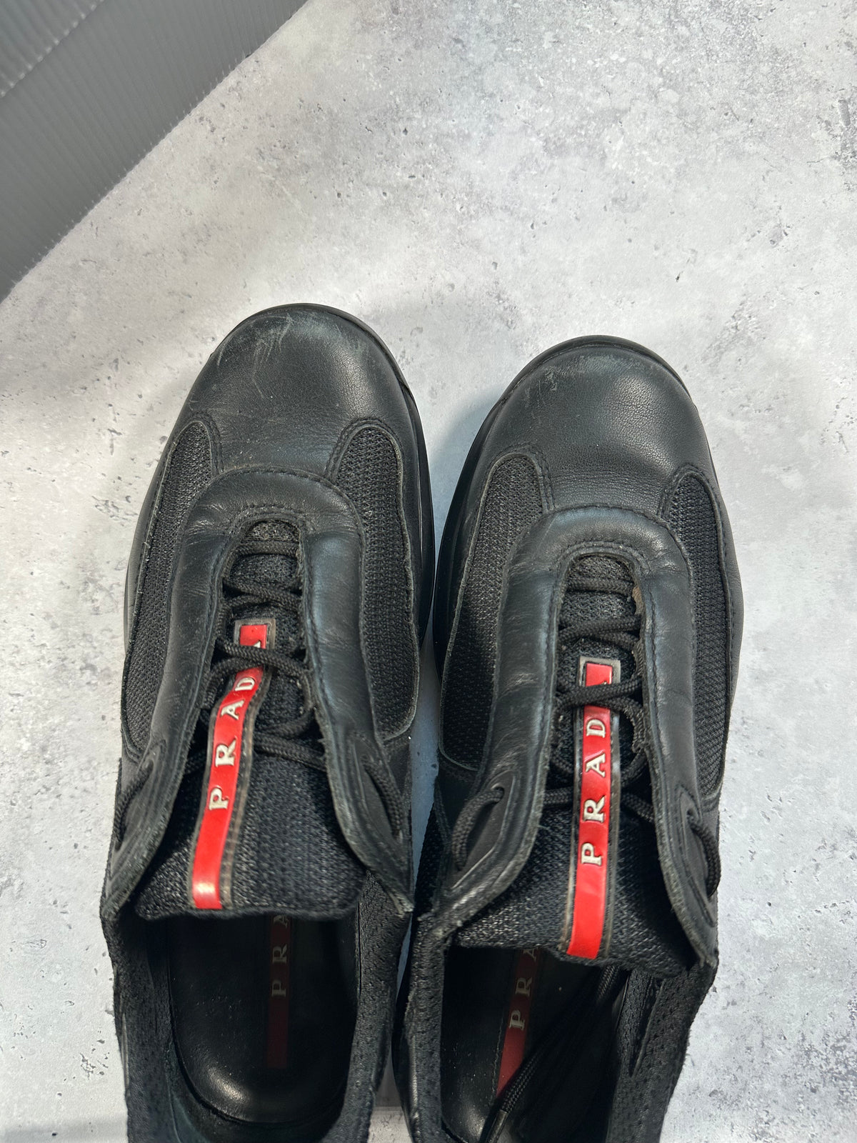Prada Linea Rossa America’s Cup Sneakers in Black (UK5-5.5/EU38-39/ US6-7)