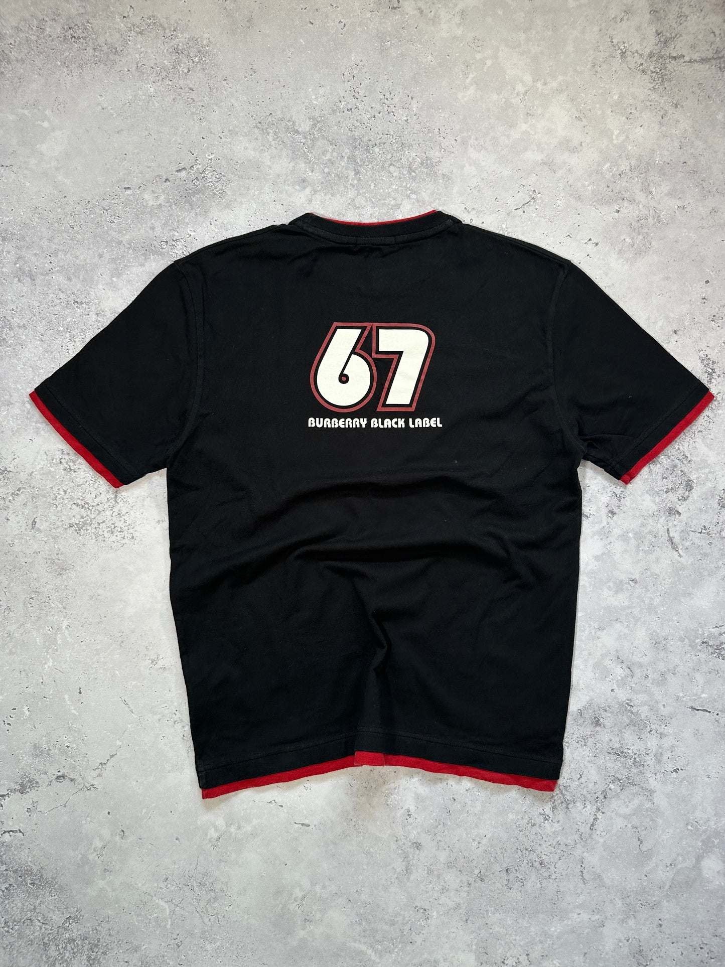 Burberry Black Label 2009 Union Jack Spellout T-shirt(M)
