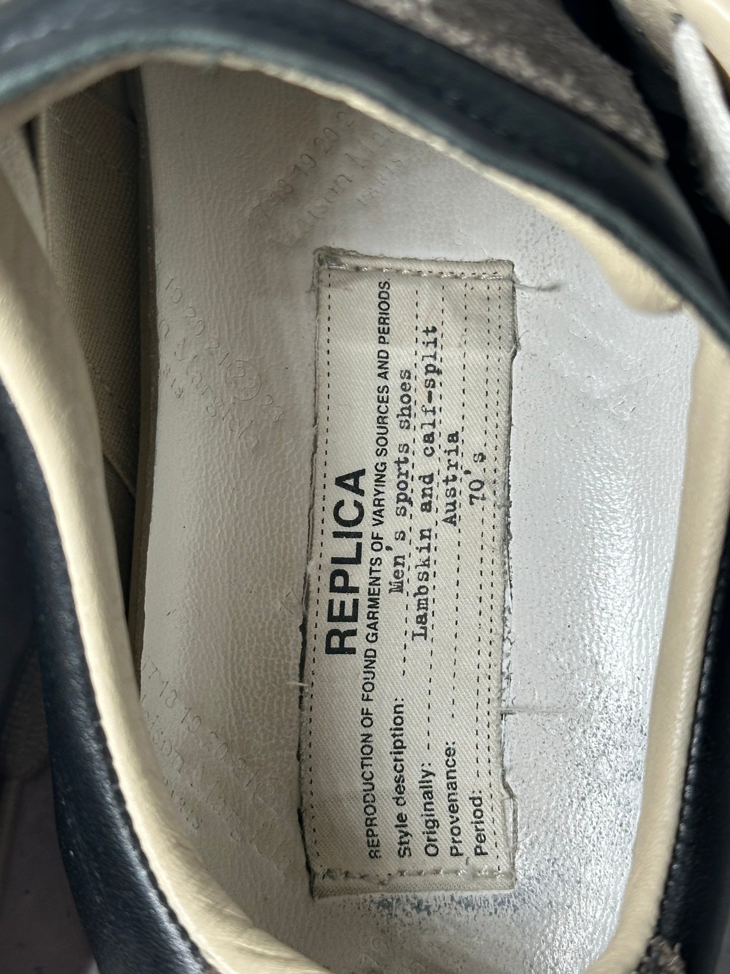 Maison Margiela Coffee GAT Low Sneakers (EU 40 / UK 6 / US 7, insole 26.5cm=EU41)