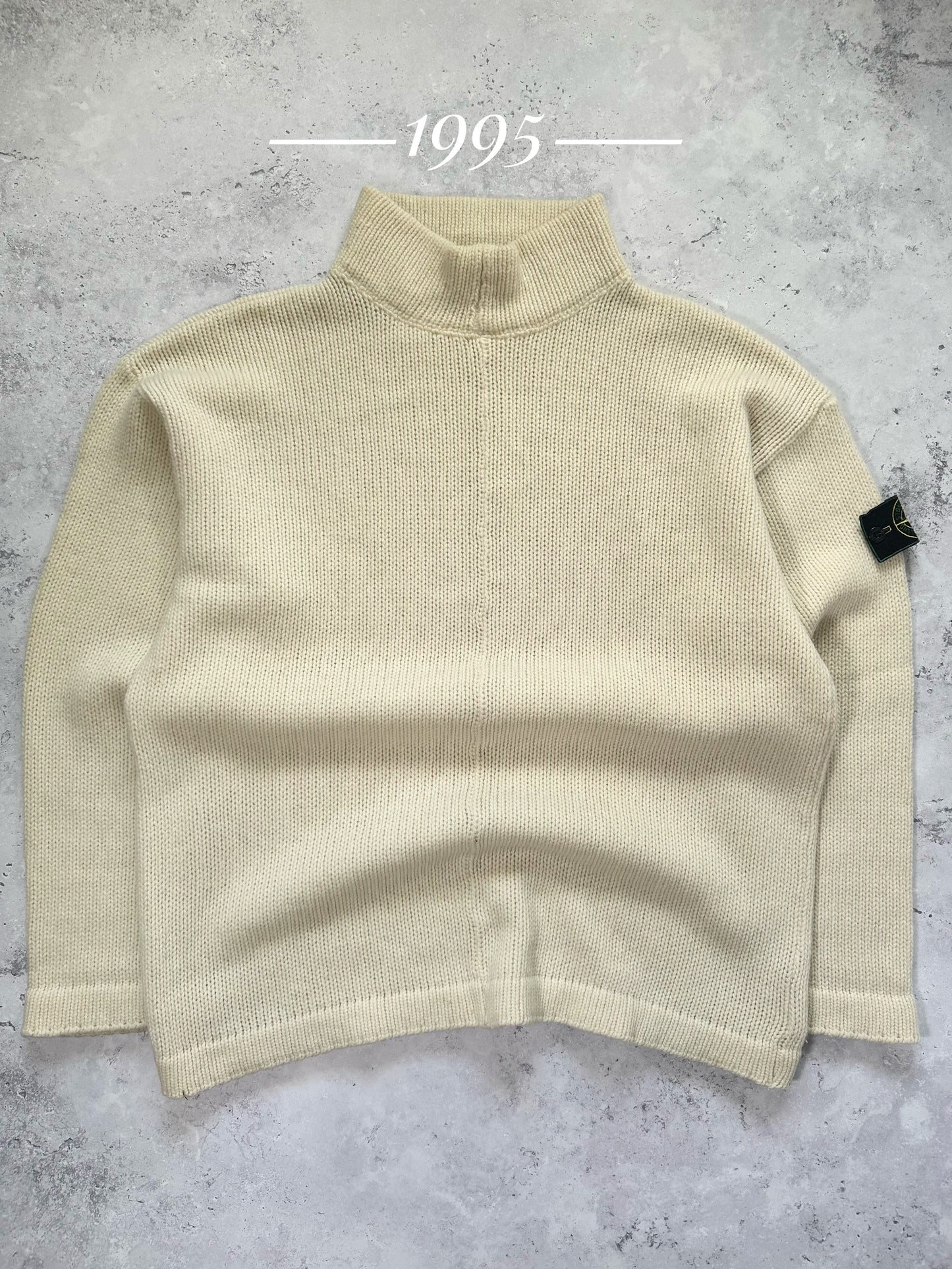 Stone Island 1995 Wool High Neck Sweatshirt Jumper
