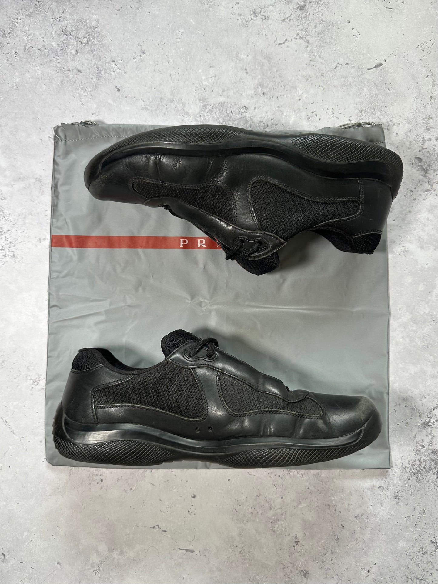 Prada Linea Rossa America’s Cup Sneakers in Black (UK10.5 / US11.5 / 29cm/ EU45)